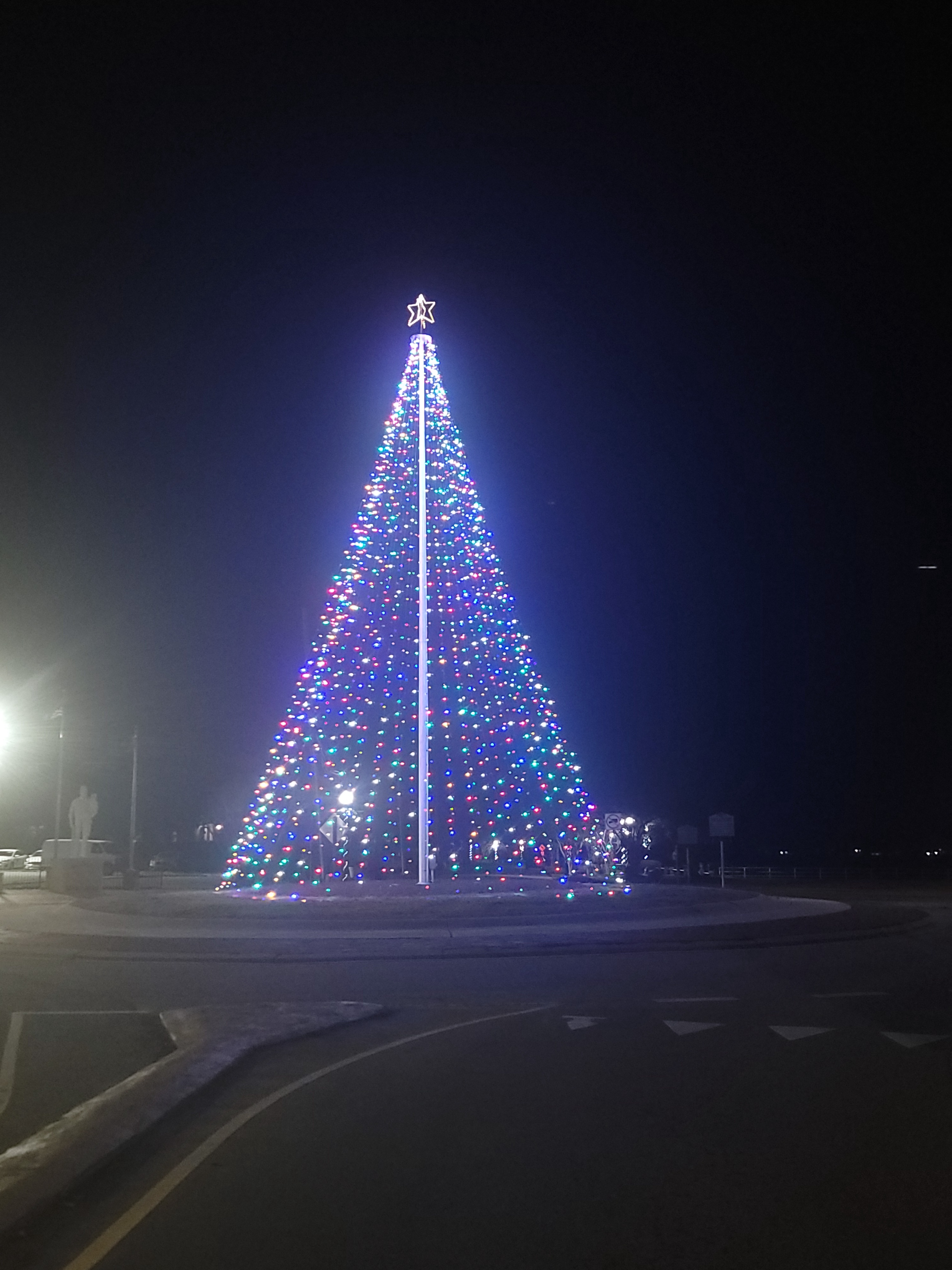 The Festive Christmas Tree in Downtown