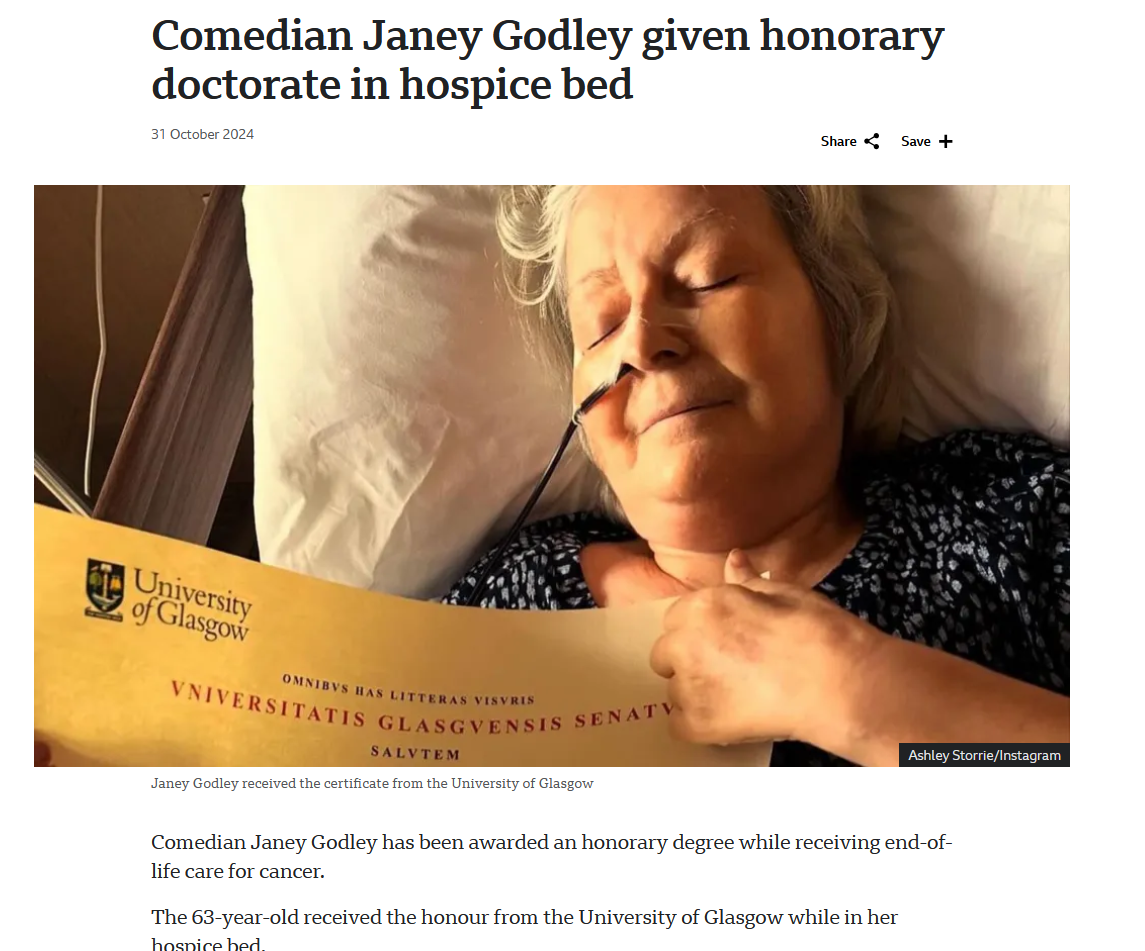 Heartbreaking news: I just learned about her passing today.