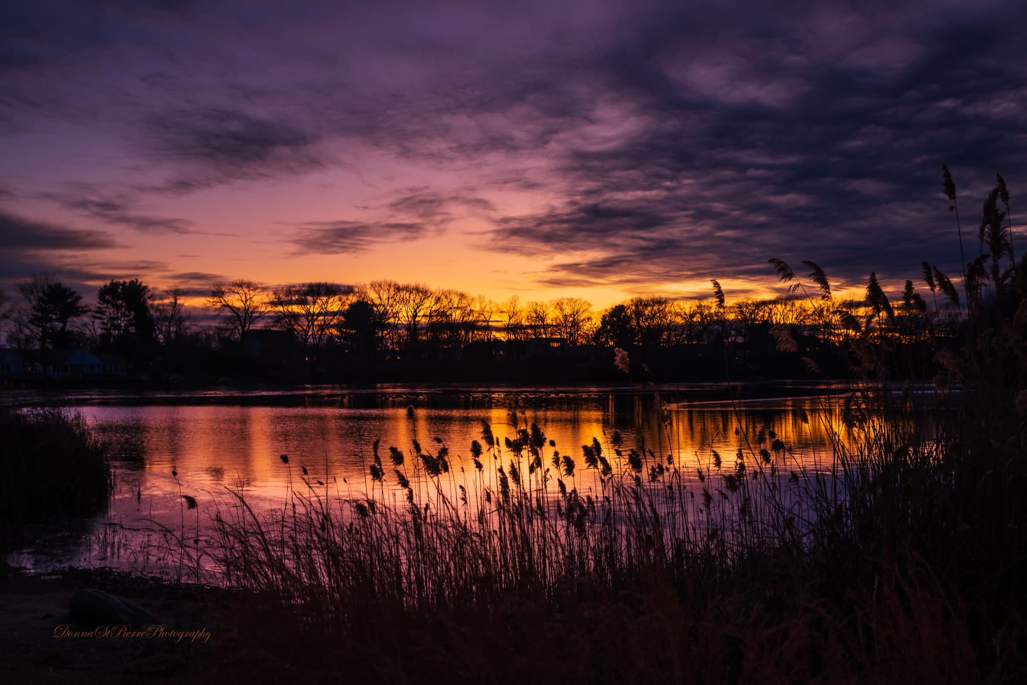 Capturing the beauty of a stunning sunset.