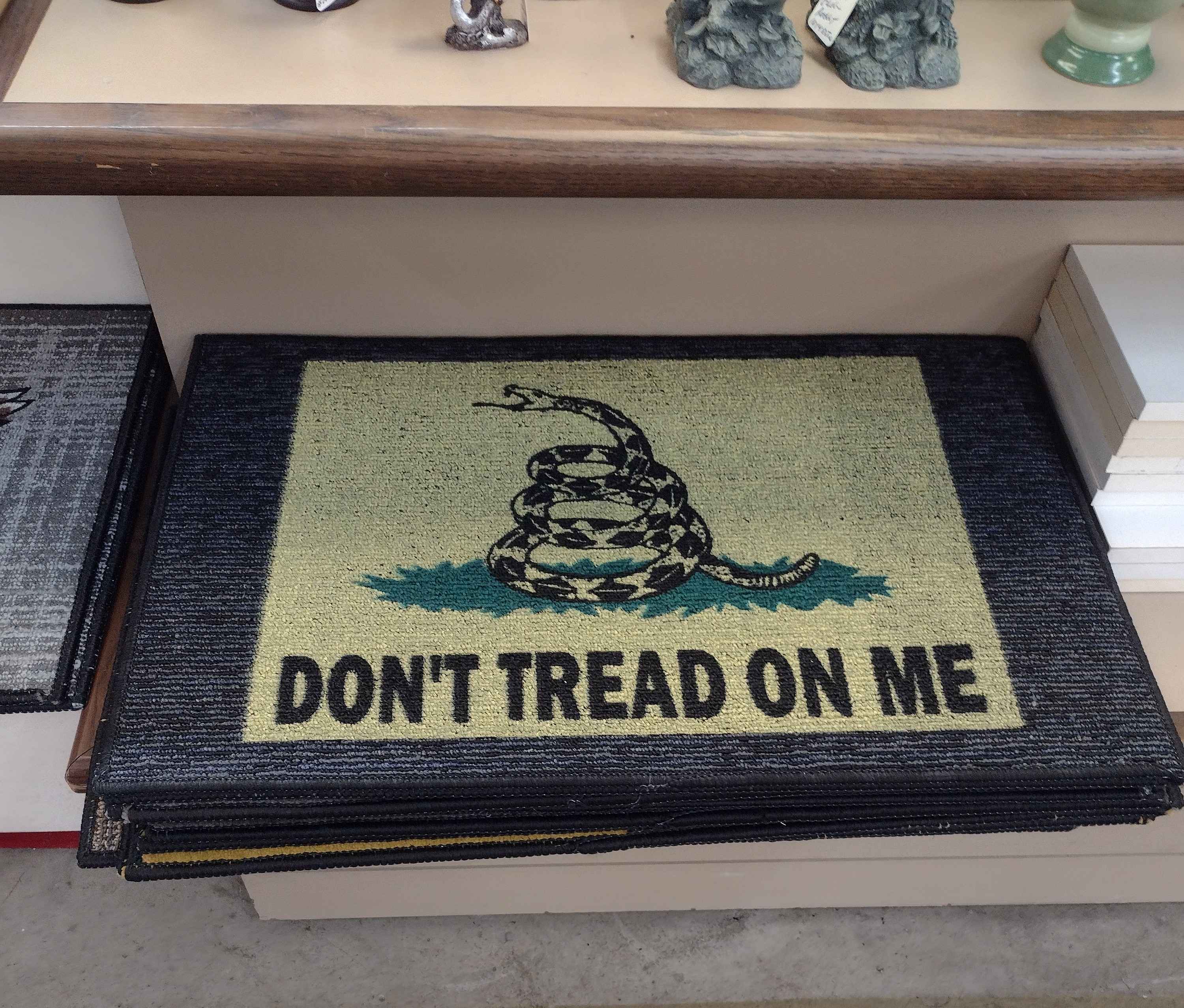 This flea market libertarian doormat is a permanent resident in my mind, tax-free!