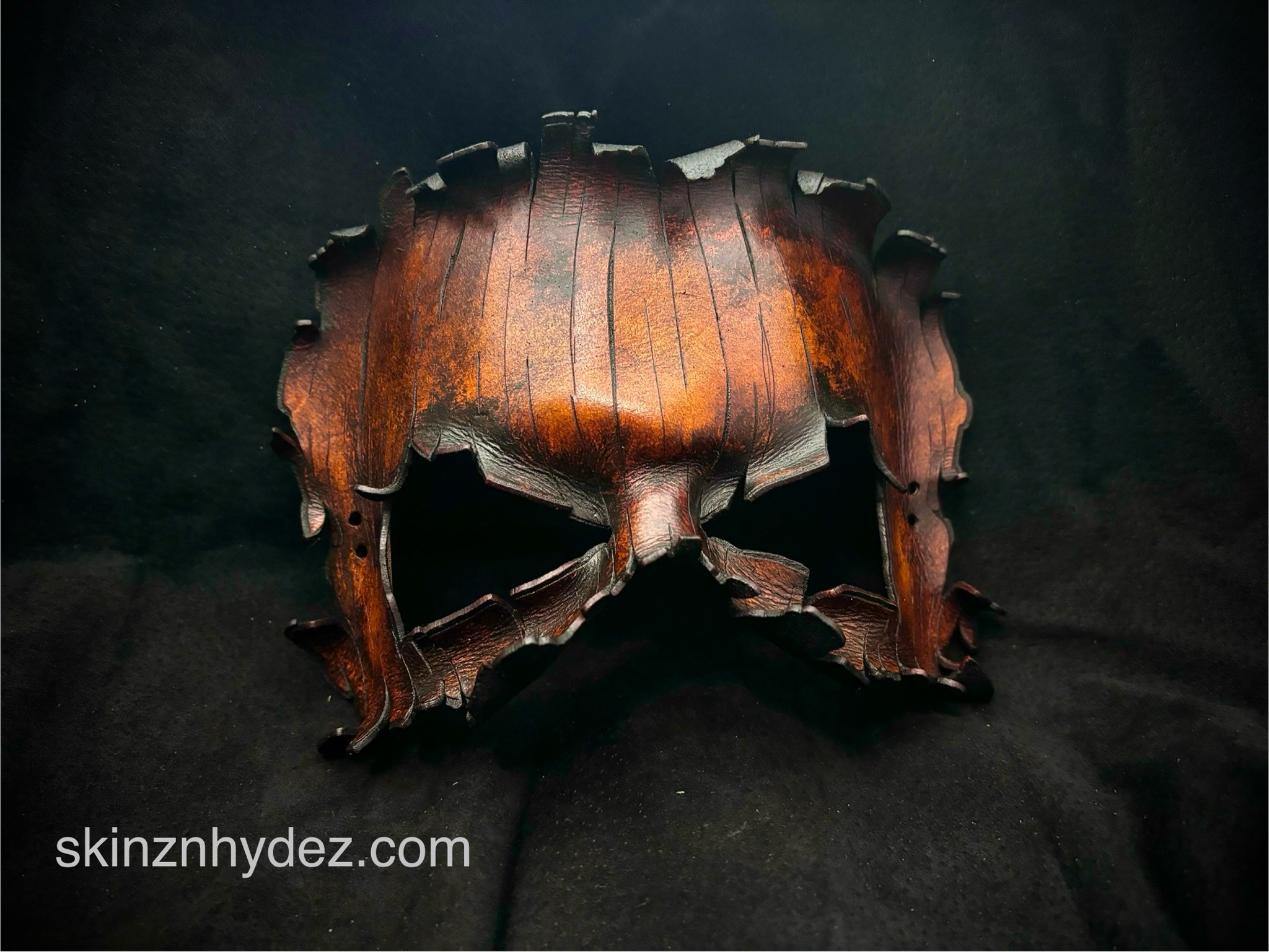 Chillingly Creative: My Leather Pumpkin Masks