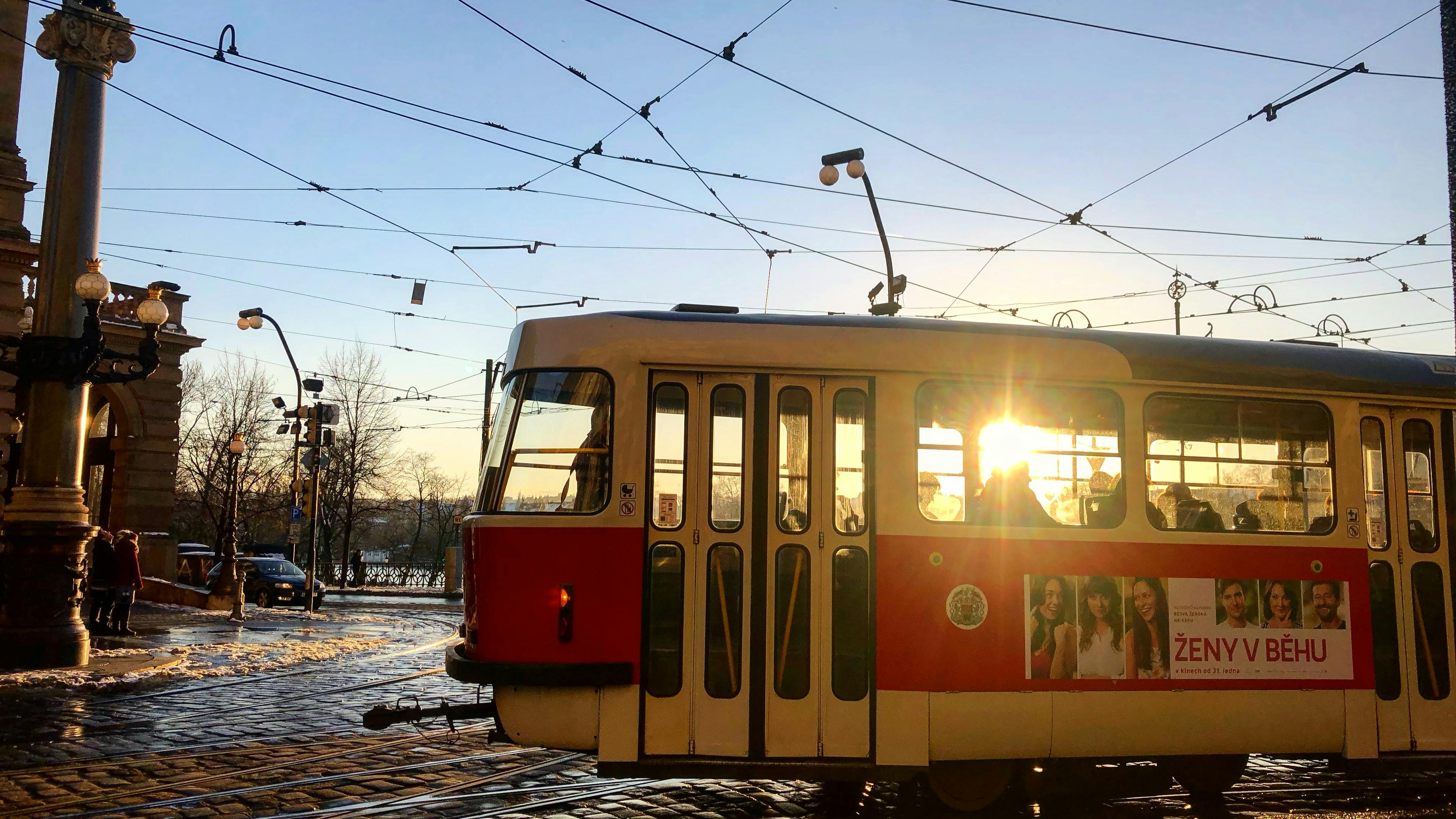 Breathtaking Prague Sunset from the Tram