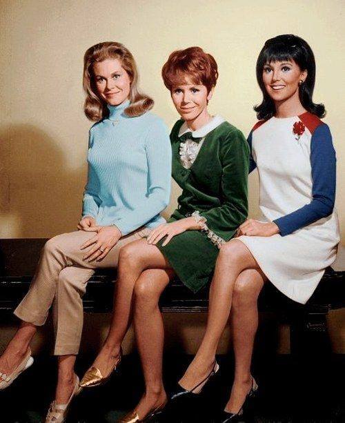 Celebrating the iconic trio of ABC TV: Elizabeth Montgomery from Bewitched, Judy Carne from Love on a Rooftop, and Marlo Thomas from That Girl (1966)