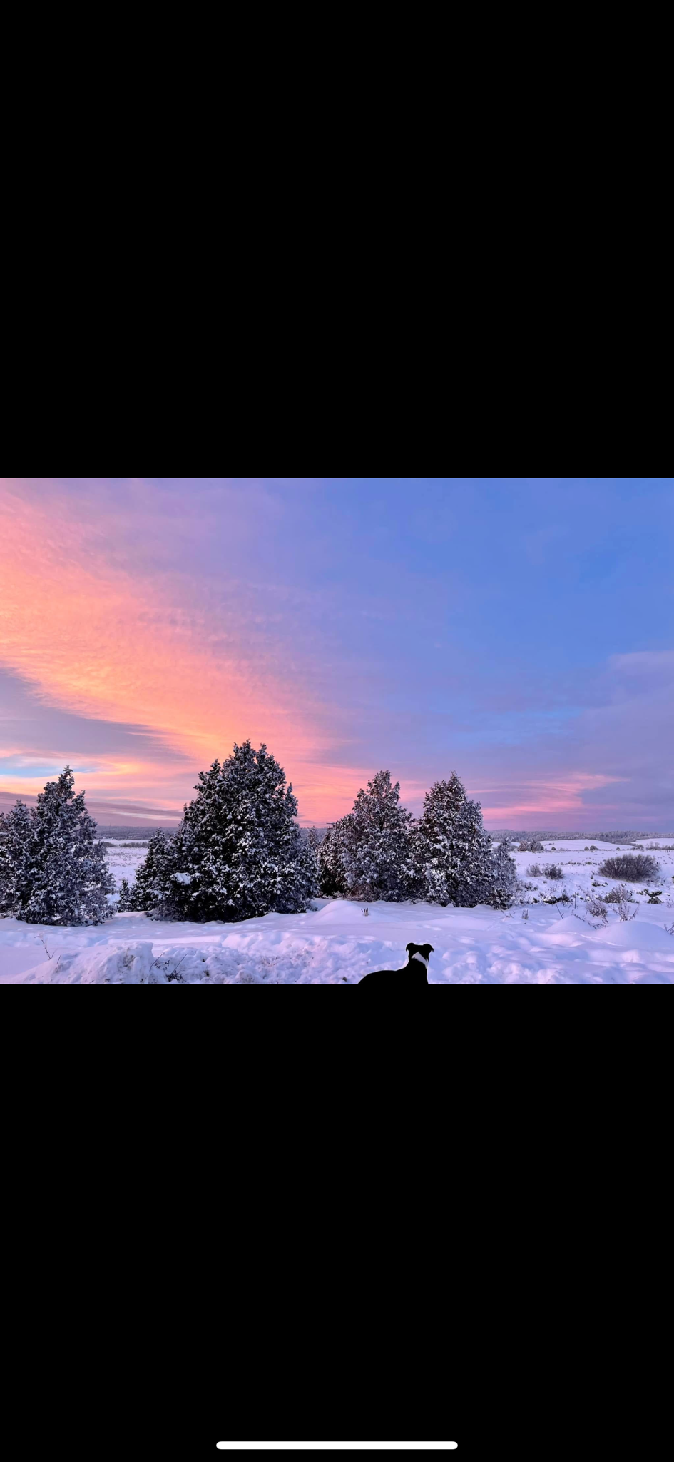 There's nothing quite like a pink sky reflecting off the snow!