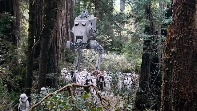 The California forest that once played the role of Endor in 'Star Wars' has been completely destroyed...