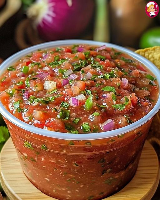 Delicious homemade salsa, straight from my kitchen!