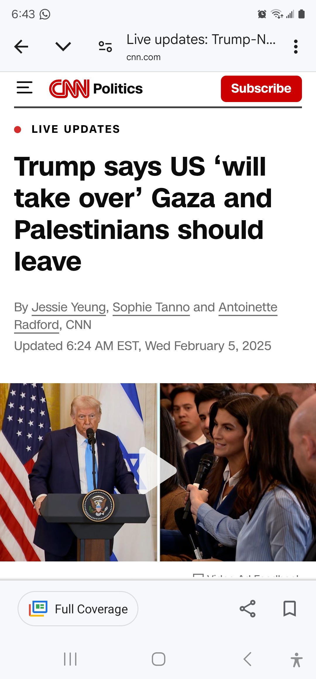 Wait, Now He Wants to Take Over Gaza?!