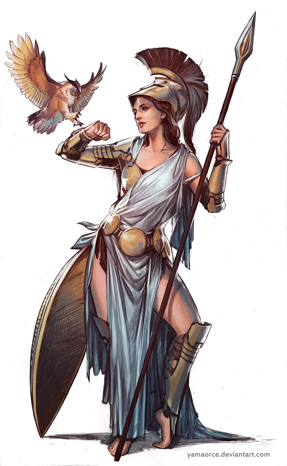 Stunning Artwork of Pallas Athena