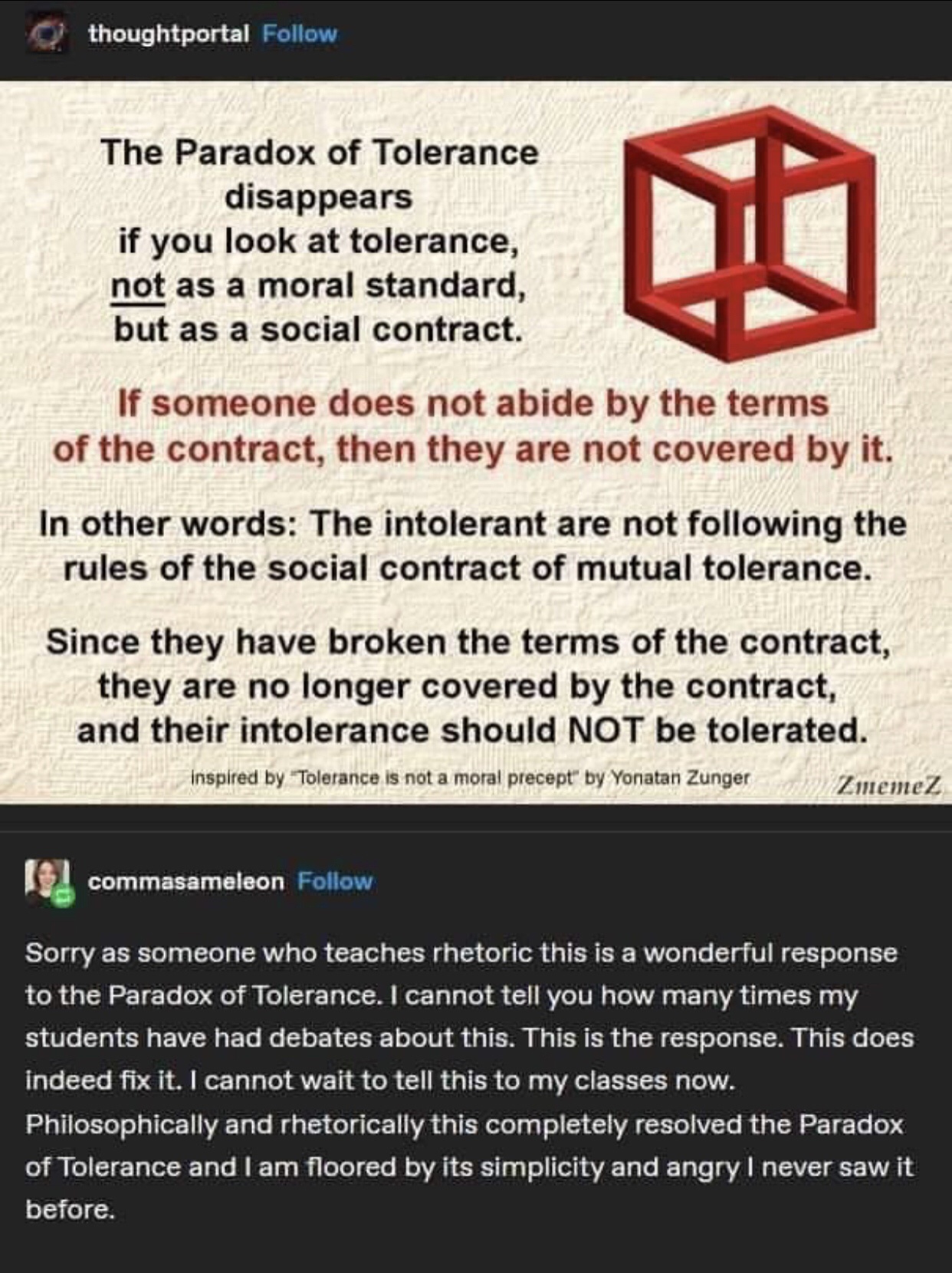 When Social Contracts Clash with Morality: Game Over! Spread the Word.