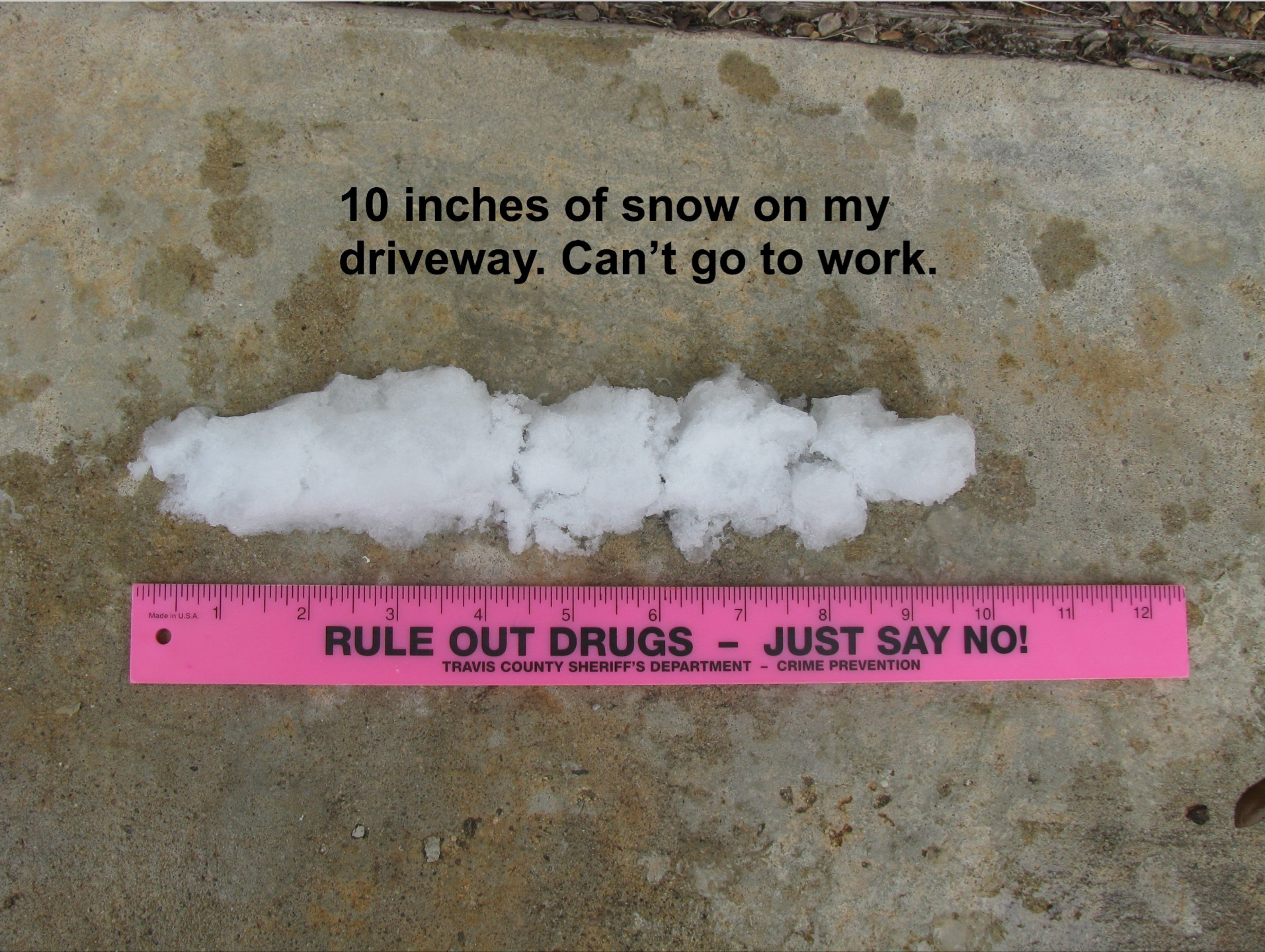 Measuring Snow in the Deep South: The Ruler Edition