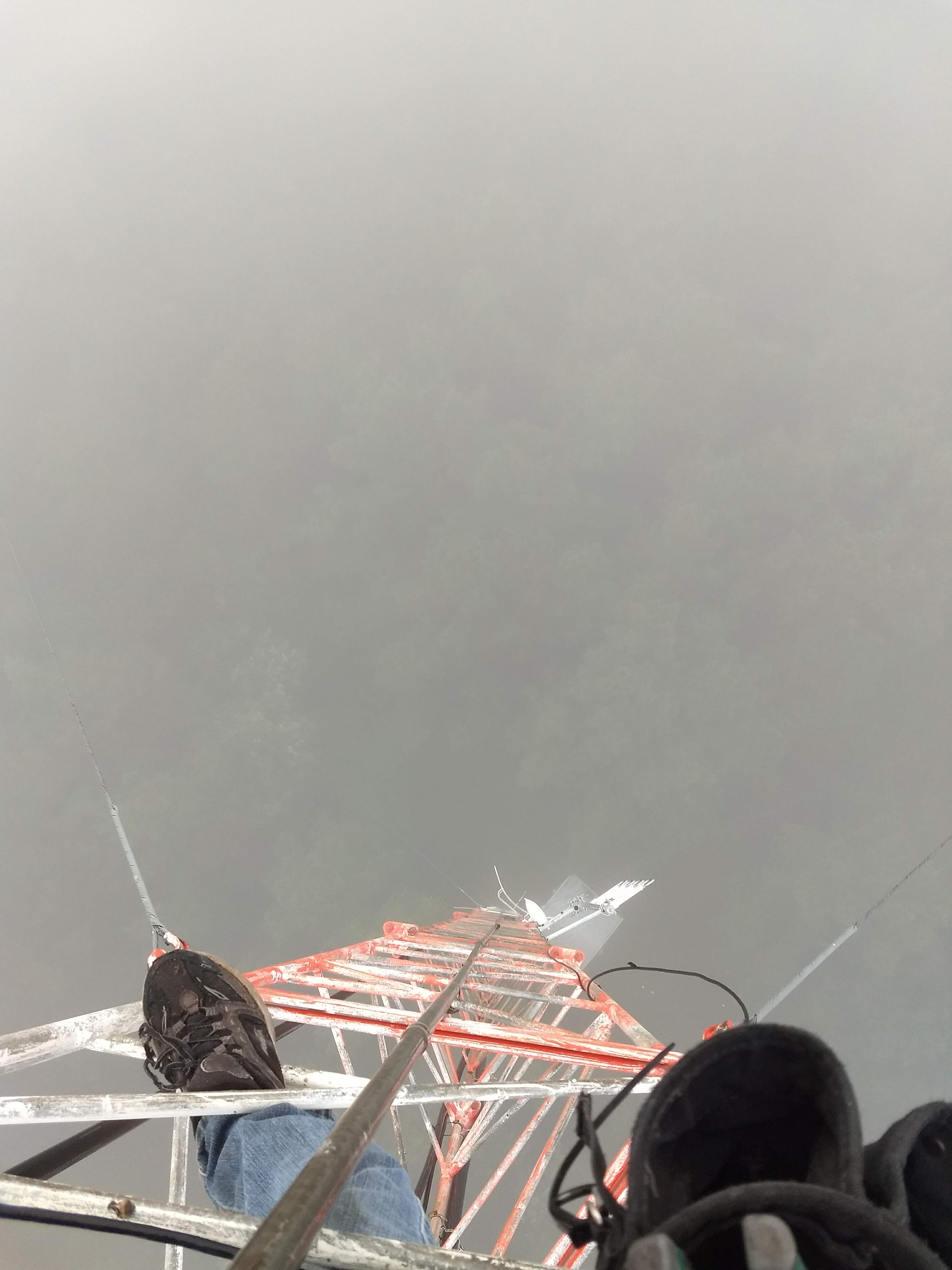 A Foggy Adventure 250 Feet Above Ground