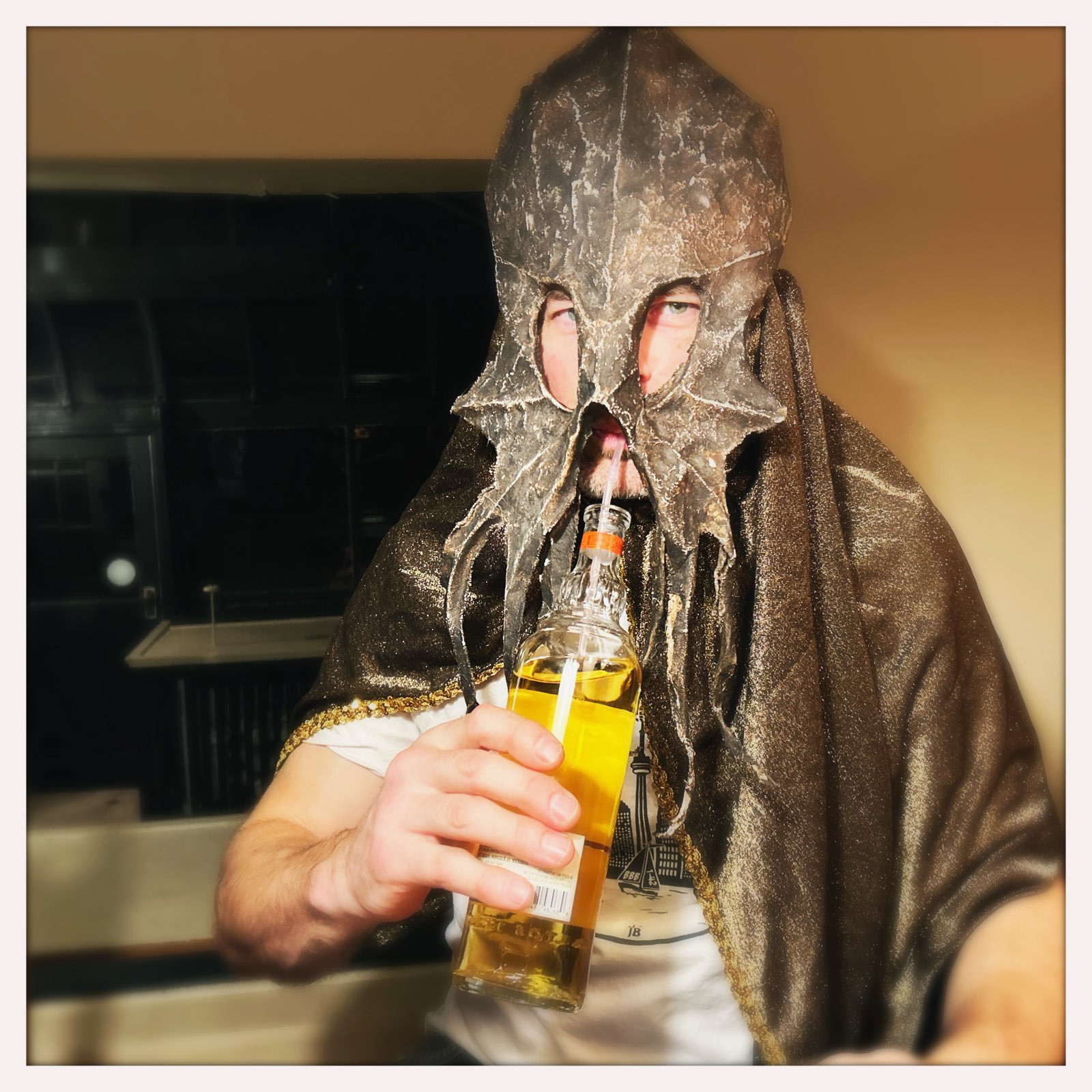 Check out my Cthulhu costume! And yes, there’s tequila involved.
