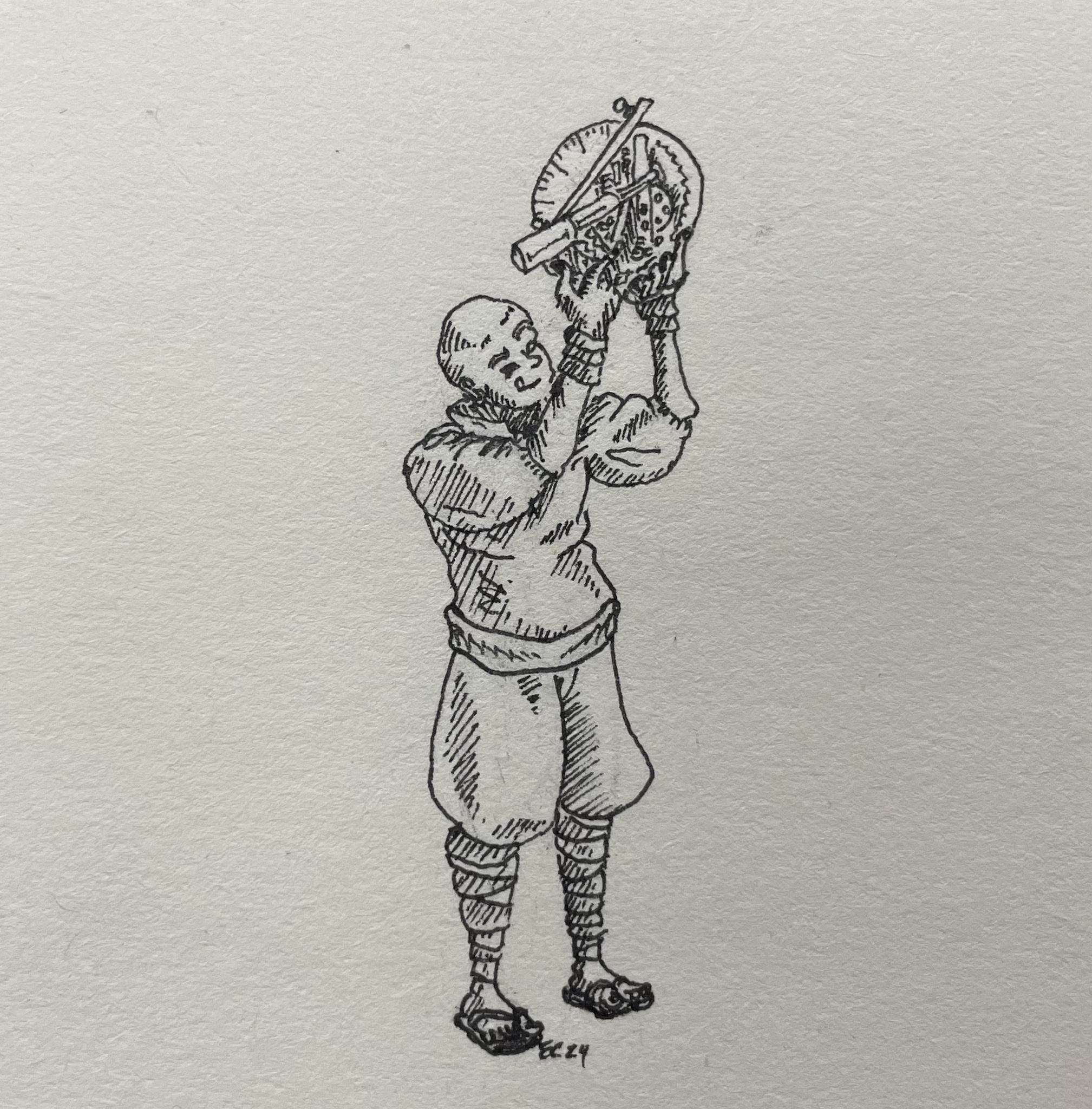 Inktober 2024 Day 29: Embracing the 'Navigator' theme.