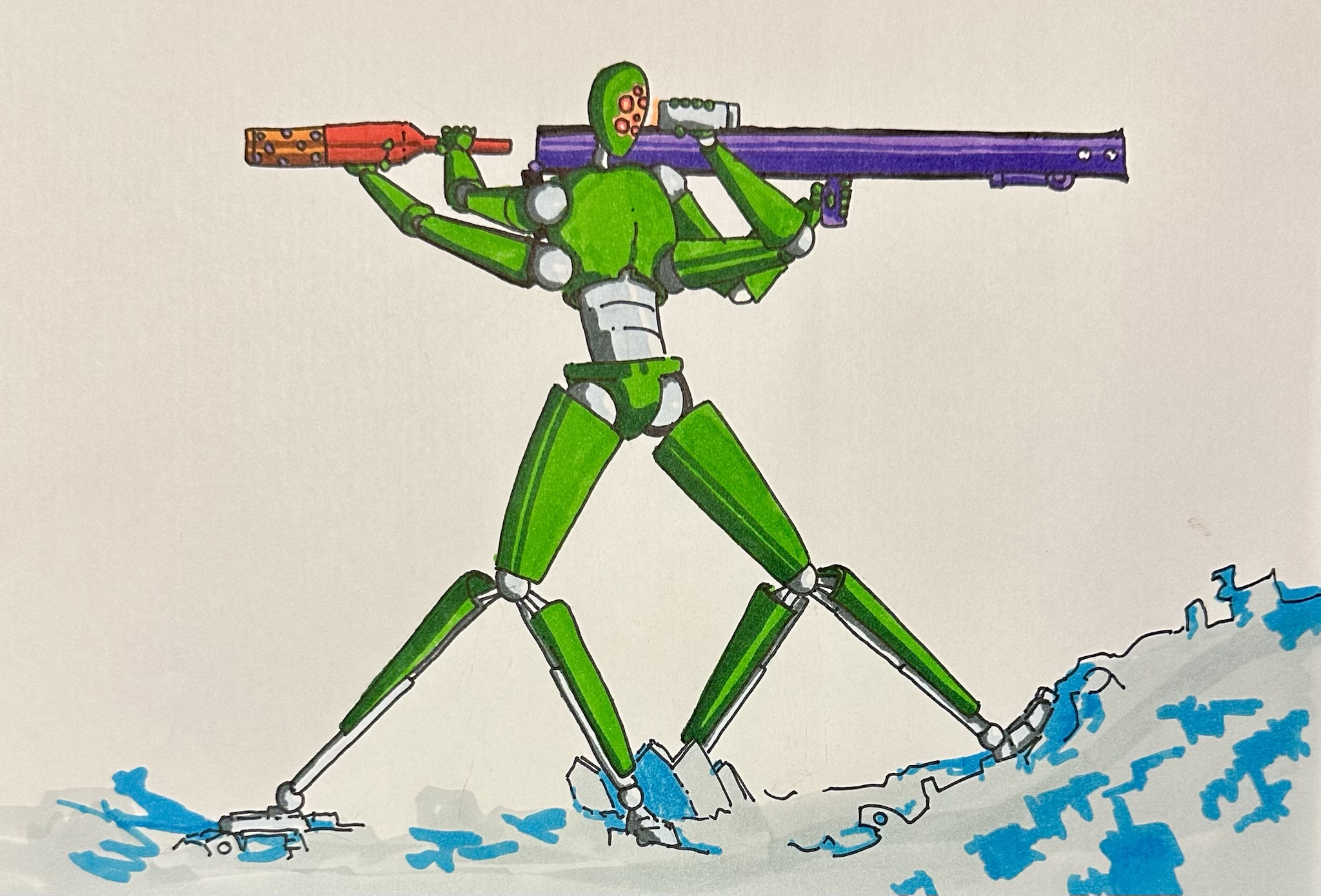 Stargone: CYCOL Trooper Readies for Action