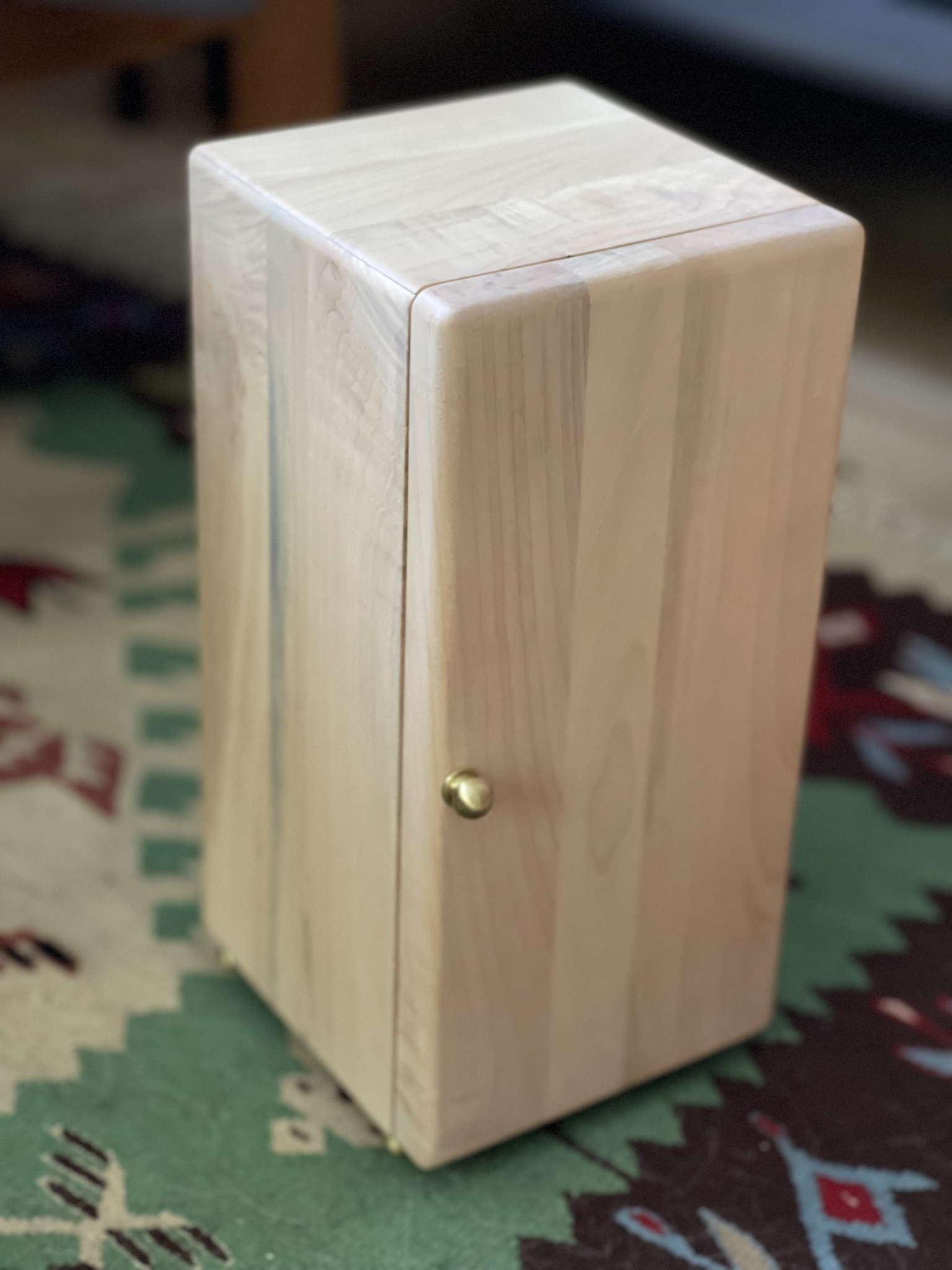 Crafted with care: A jewelry box made from wood I milled myself.