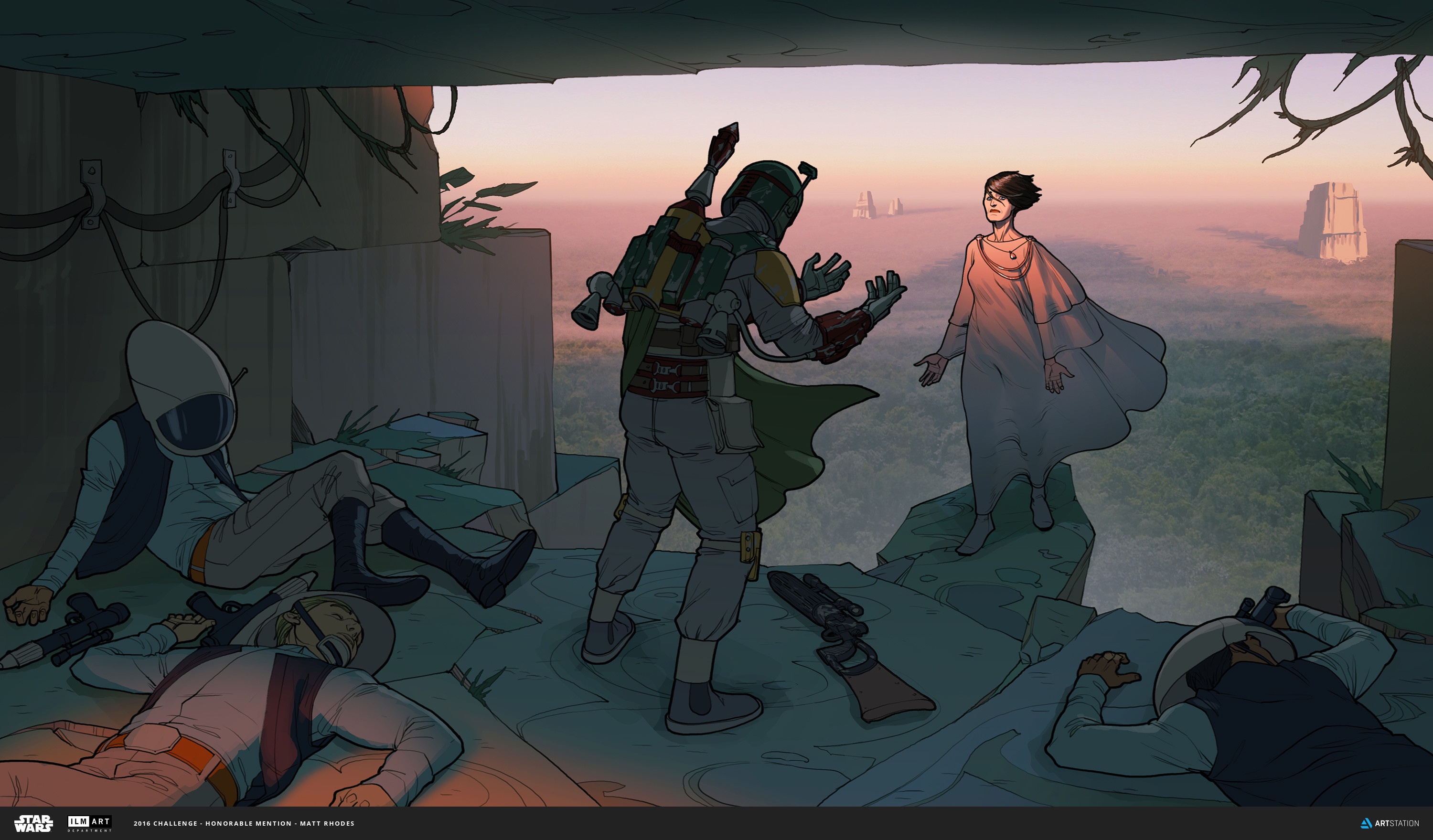 A Stunning Moment: Yavin Captured by Matt Rhodes
