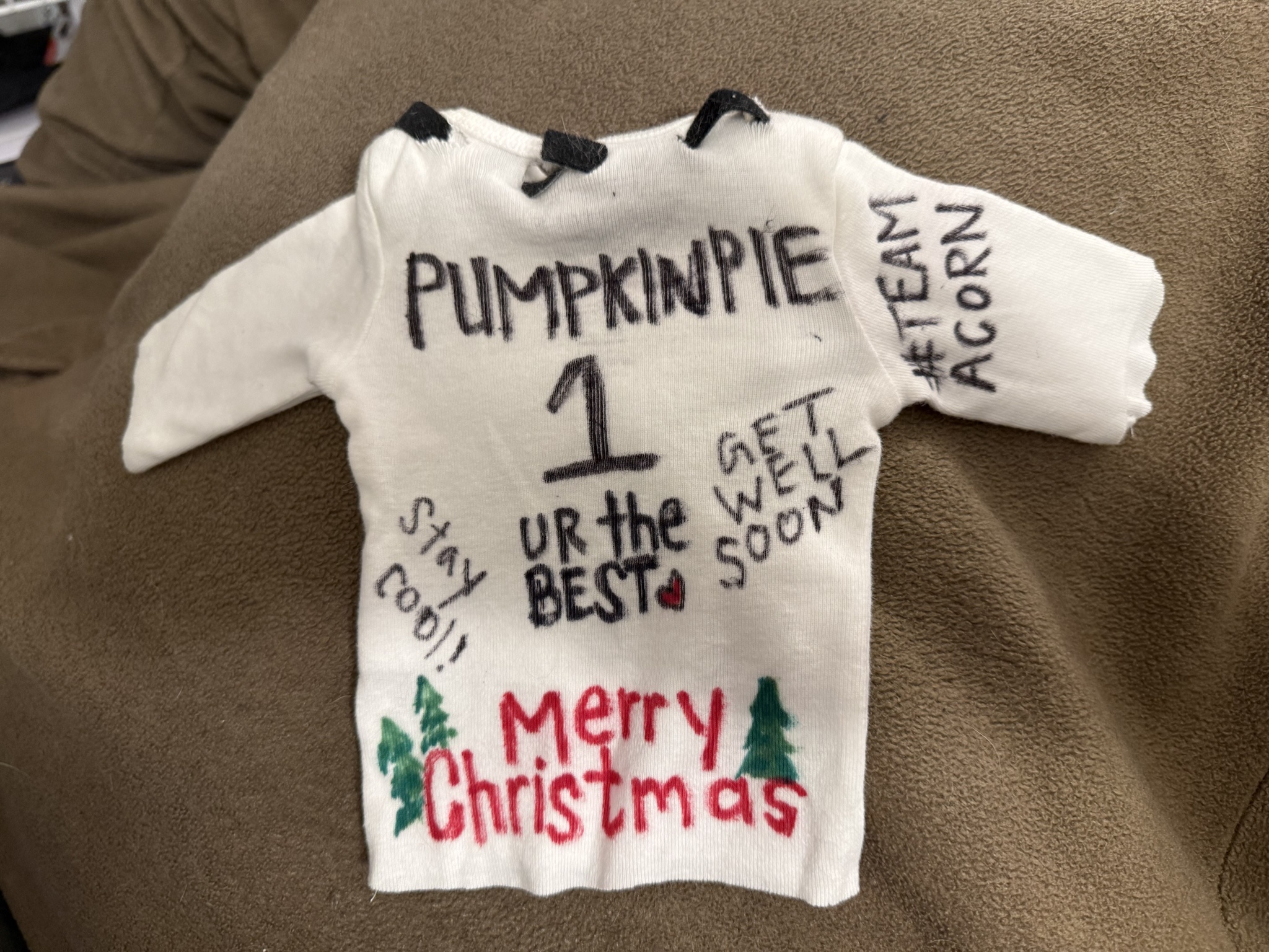 Punkin's New Onesie is a Proud Member of #TeamAcorn