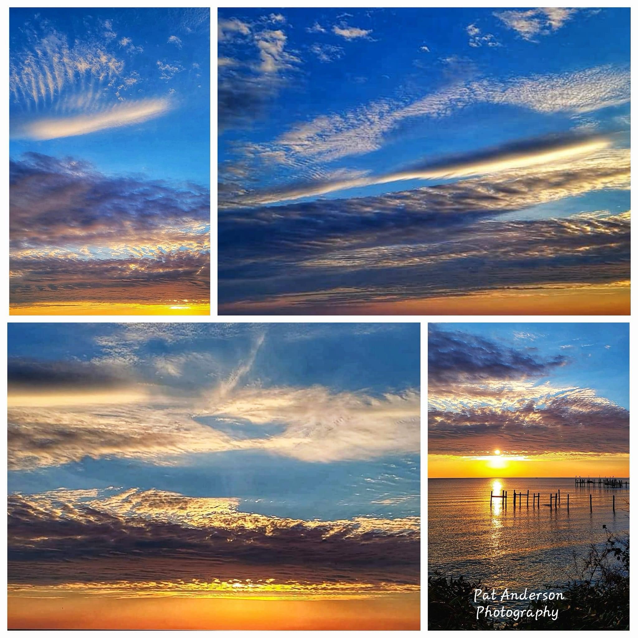 Just admiring the beauty of the clouds above.