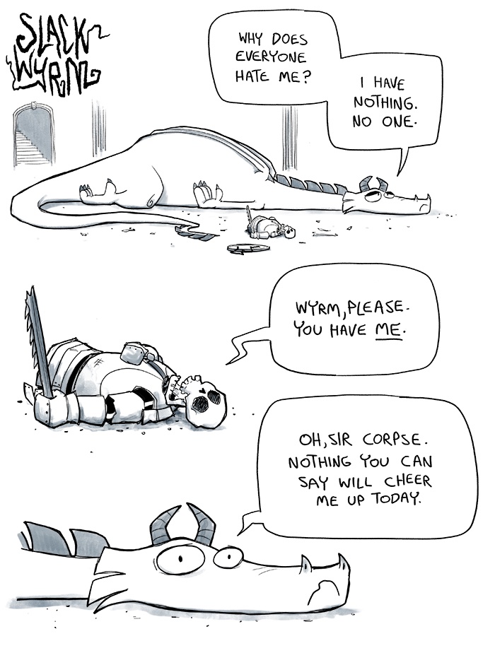 The melancholic dragon: a sad wyrm's tale