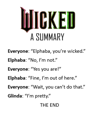 Spoiler Alert: A Quick Recap of 'WICKED'
