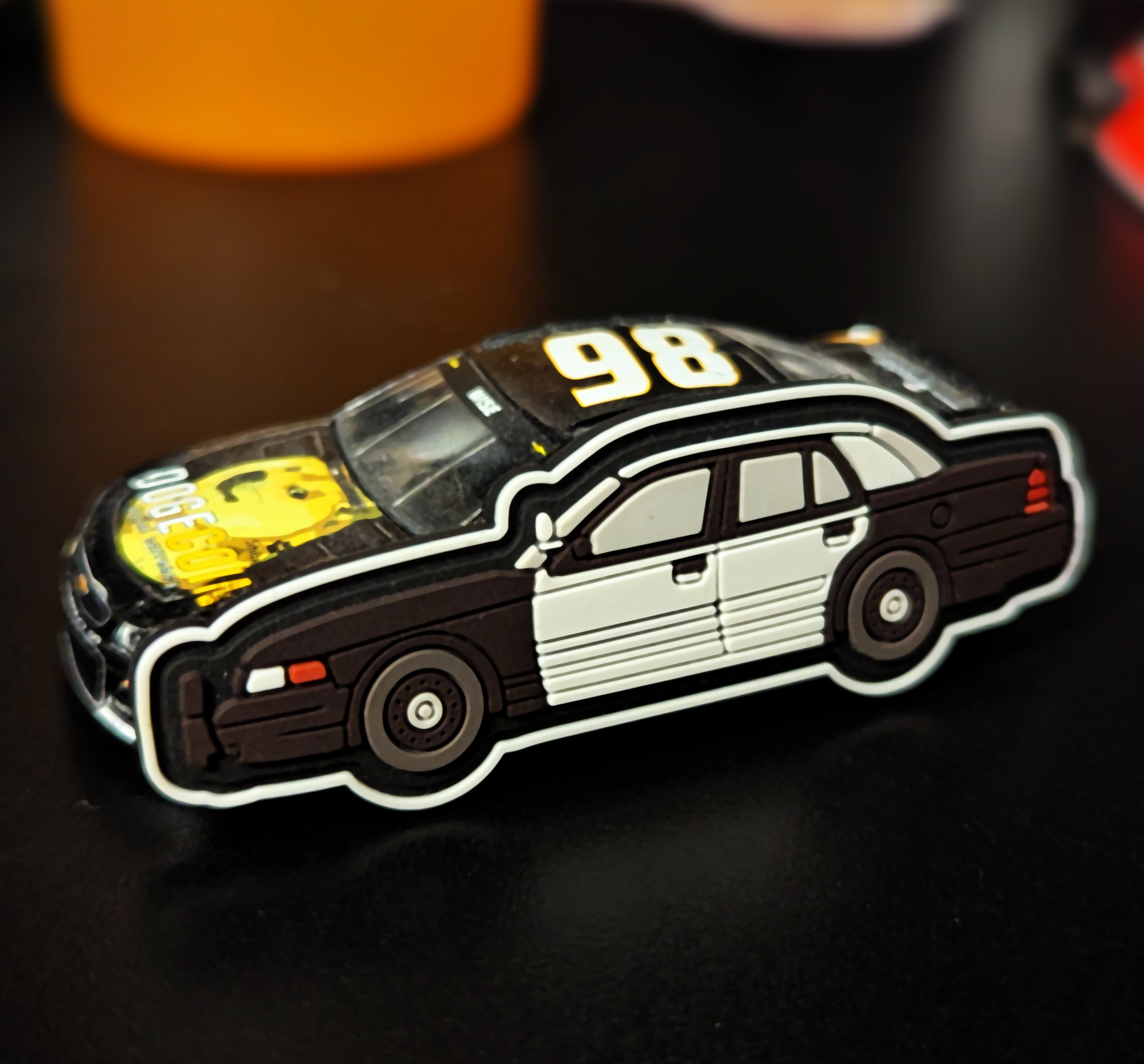 Check out this 1:64 scale patch alongside the iconic DOGEcar for size comparison!