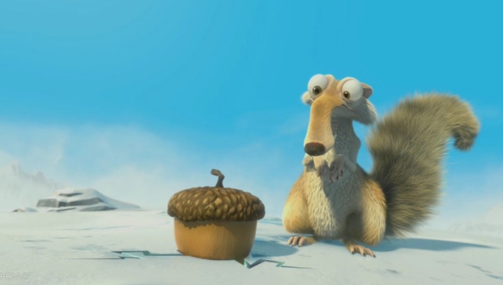 Of course Scrat is all about team acorn!