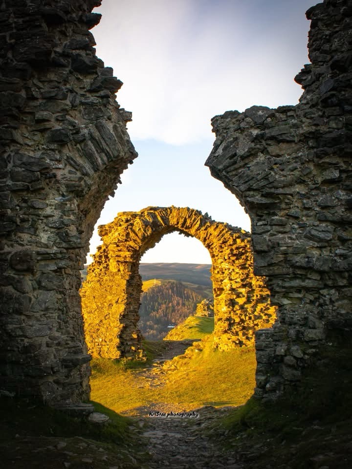 A breathtaking view of arches.