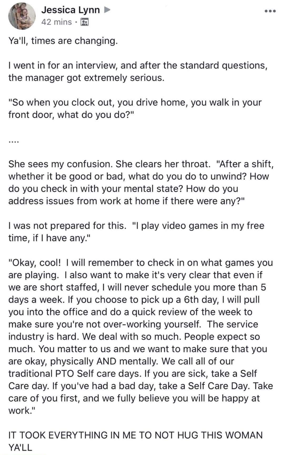 This is how it should be done! A lesson for management everywhere!
