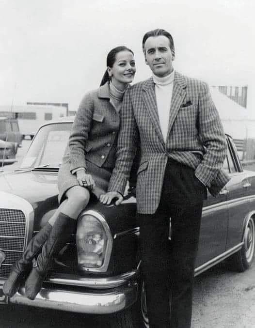 Remembering the legendary Sir Christopher Lee and his beloved wife with their classic Mercedes