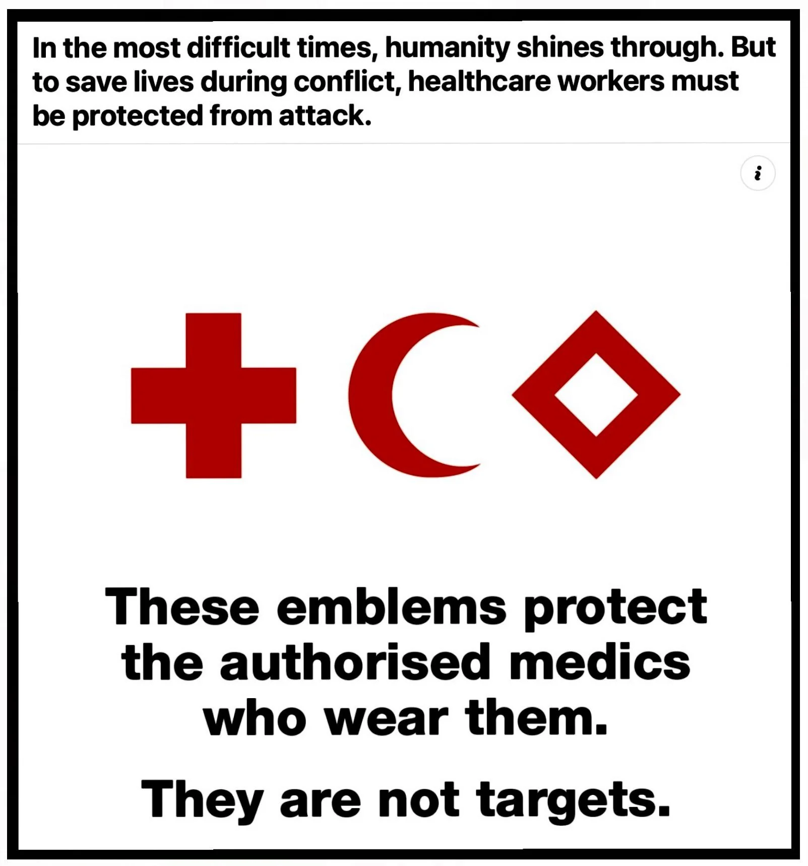 Important message from the Red Cross