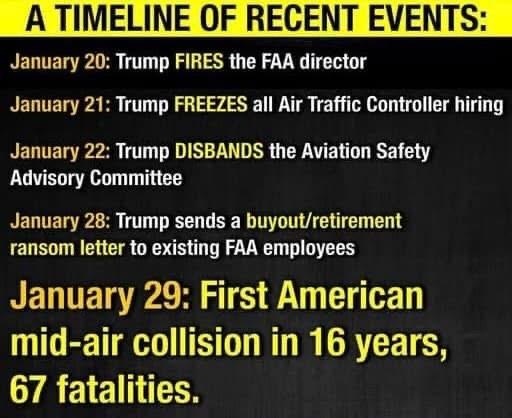 A Glimpse into the Timeline Before the DC Plane Crash