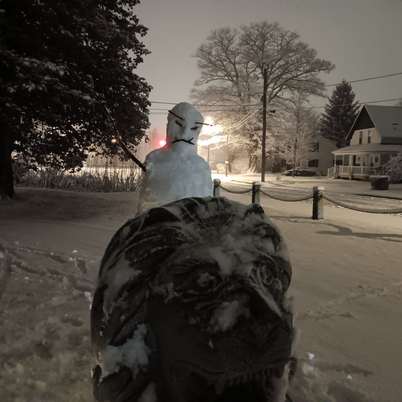 Check Out My Epic Creation: A Snow Orc Riding a Majestic Lion!