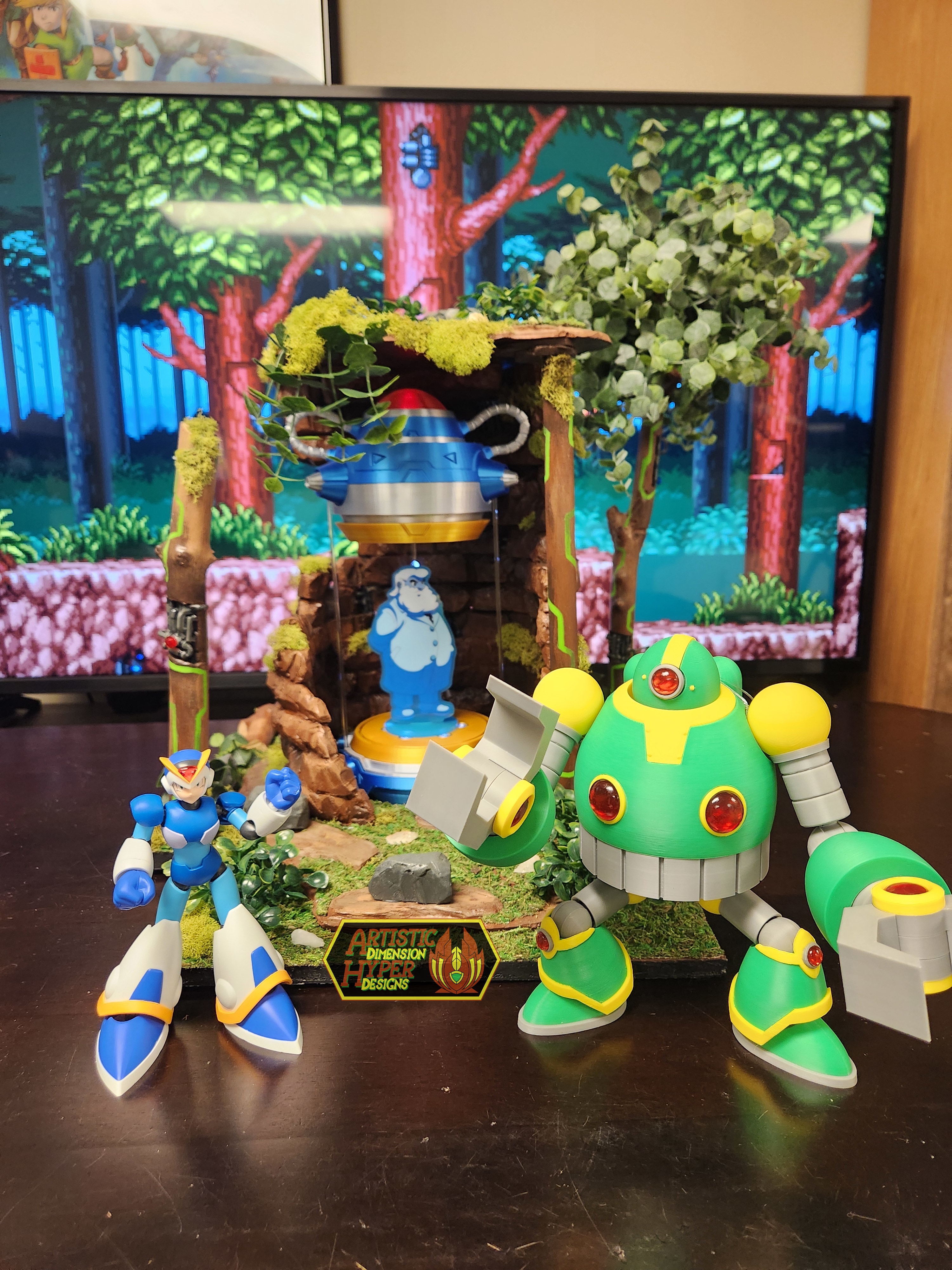 Crafting a Diorama of Mega Man X's Sting Chameleon Stage