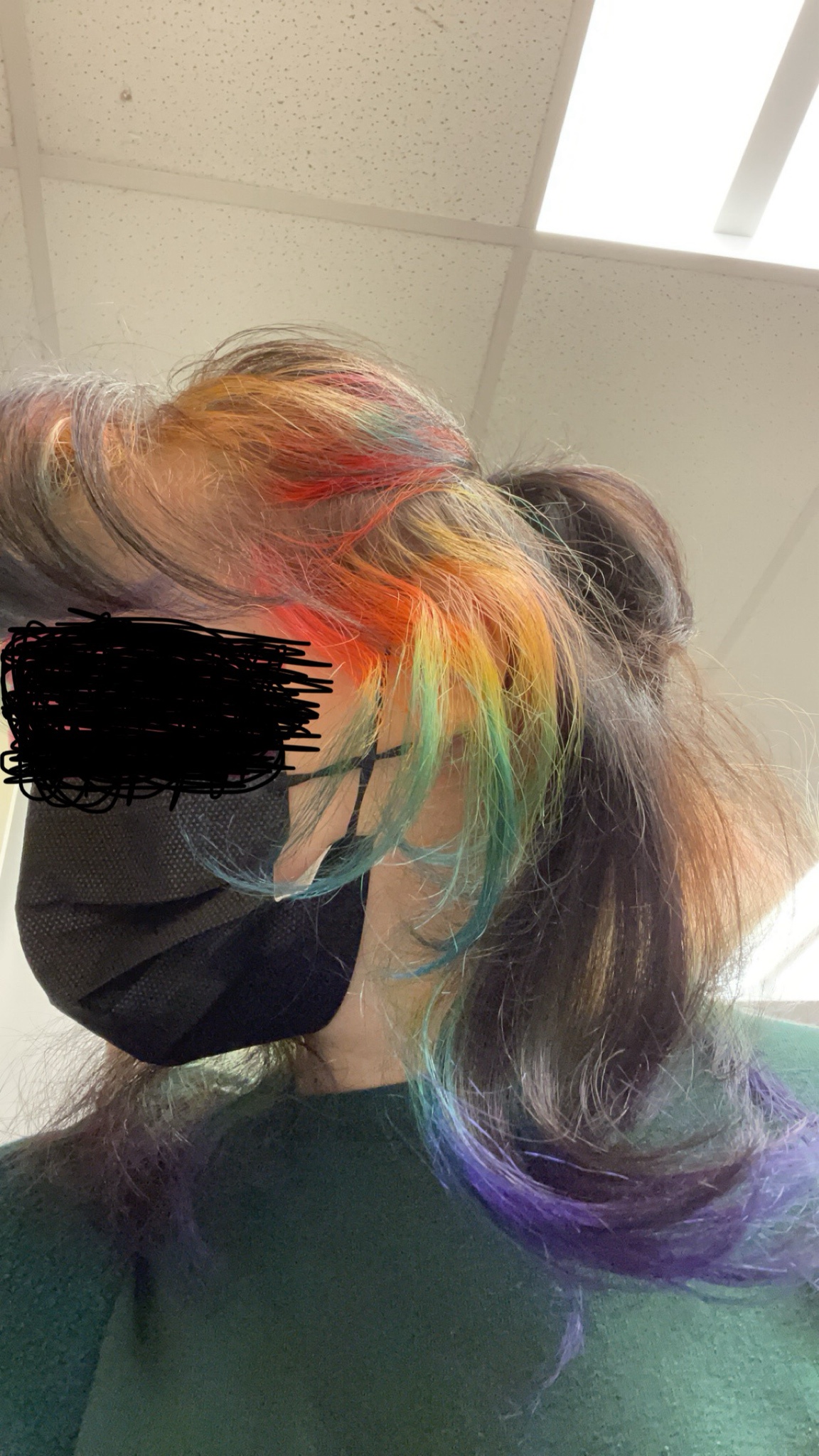 Transforming My Look: The 3-Hour Rainbow Hair Journey