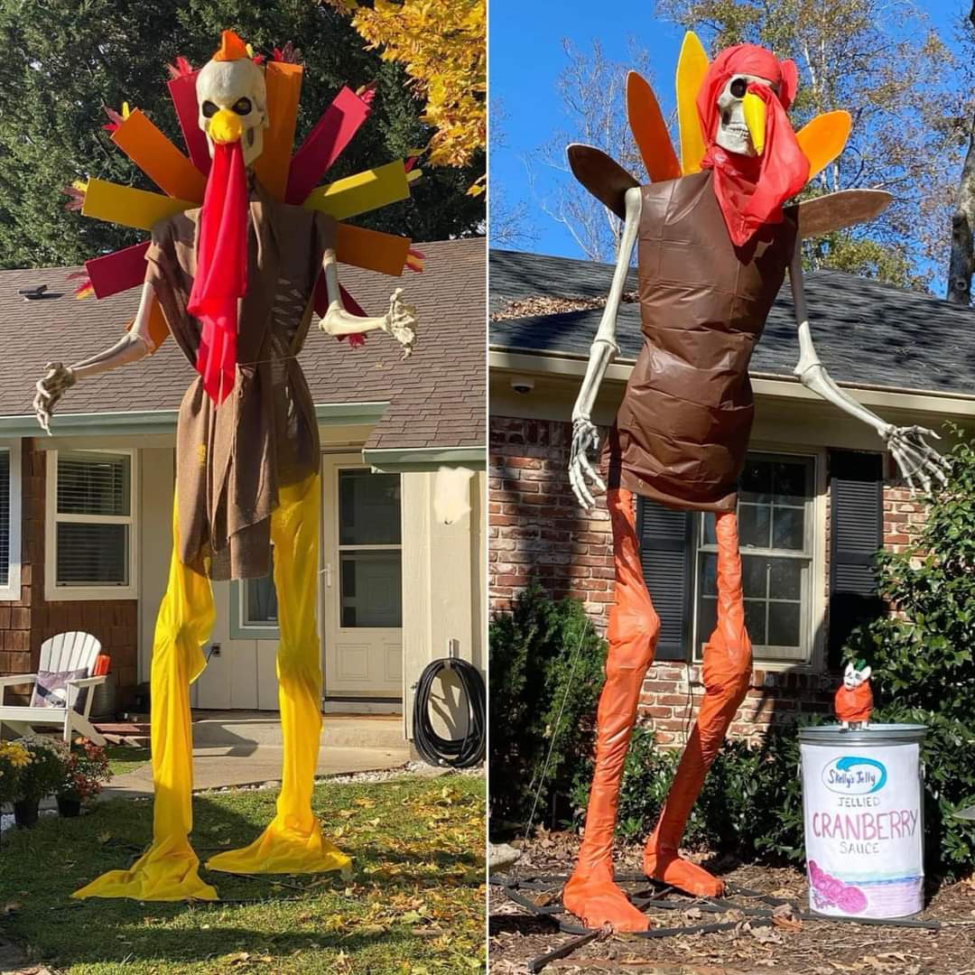 Transform those 12-foot Home Depot skeletons into something spectacular