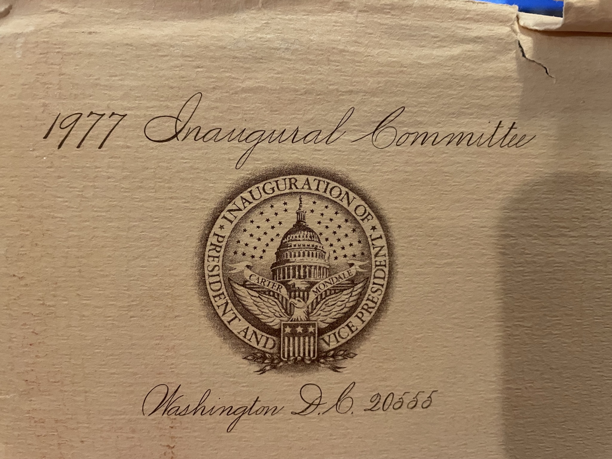 A Glimpse into History: The 1977 Jimmy Carter Inaugural Packet