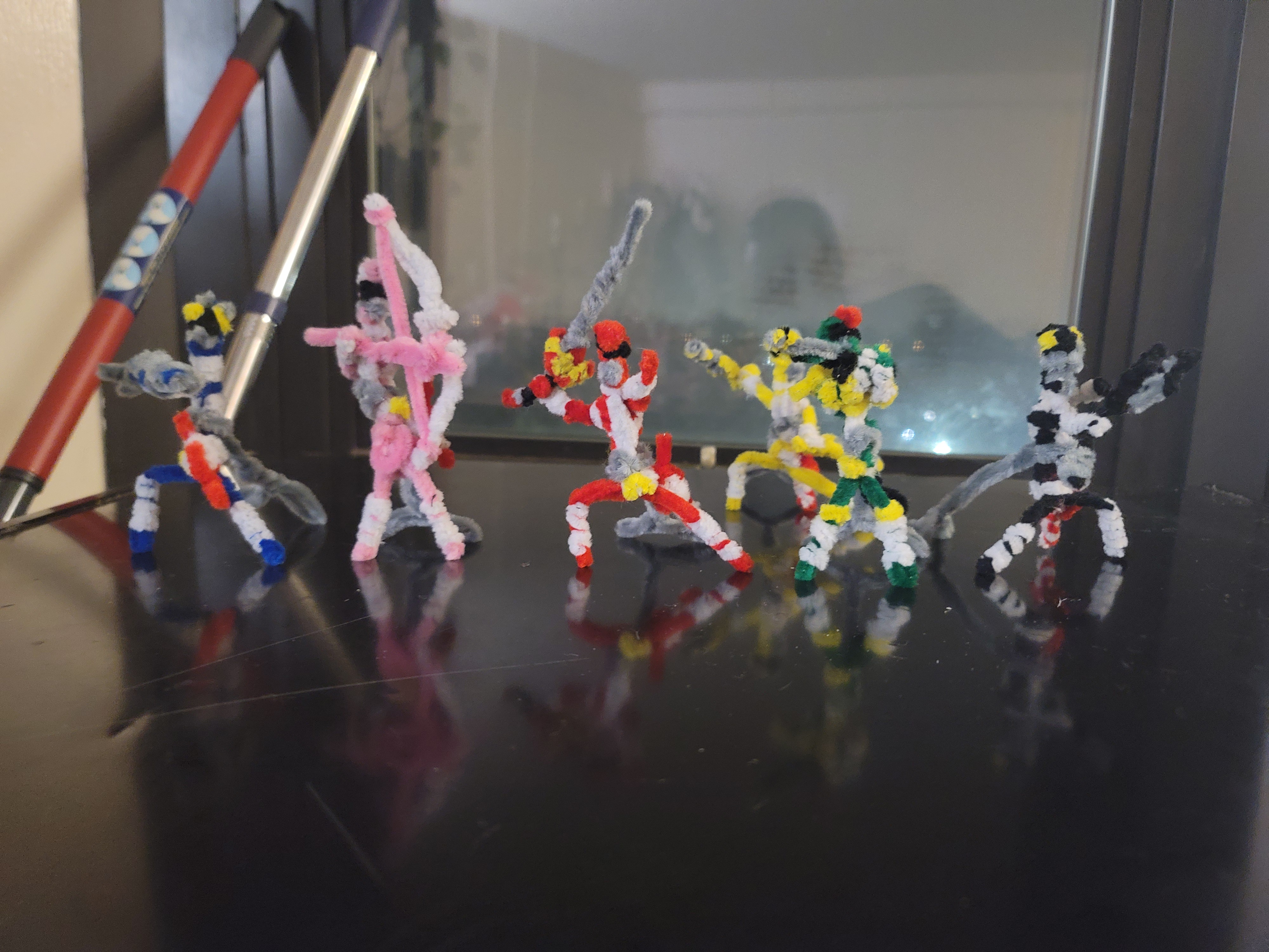 Crafting Nostalgia with Mighty Morphin Power Rangers Pipe Cleaners