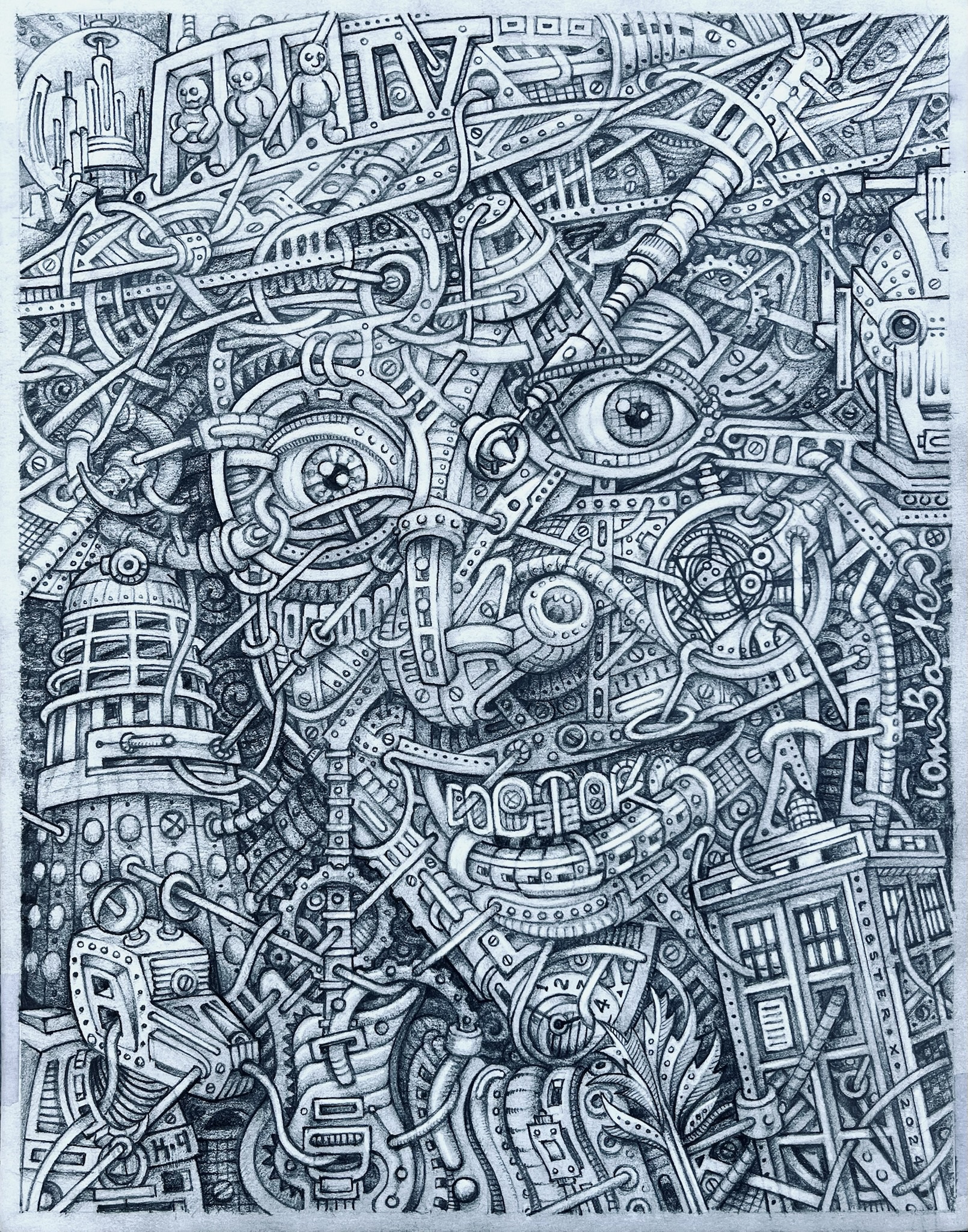 Tom, 2024, graphite pencil artwork, 11x14 inches
