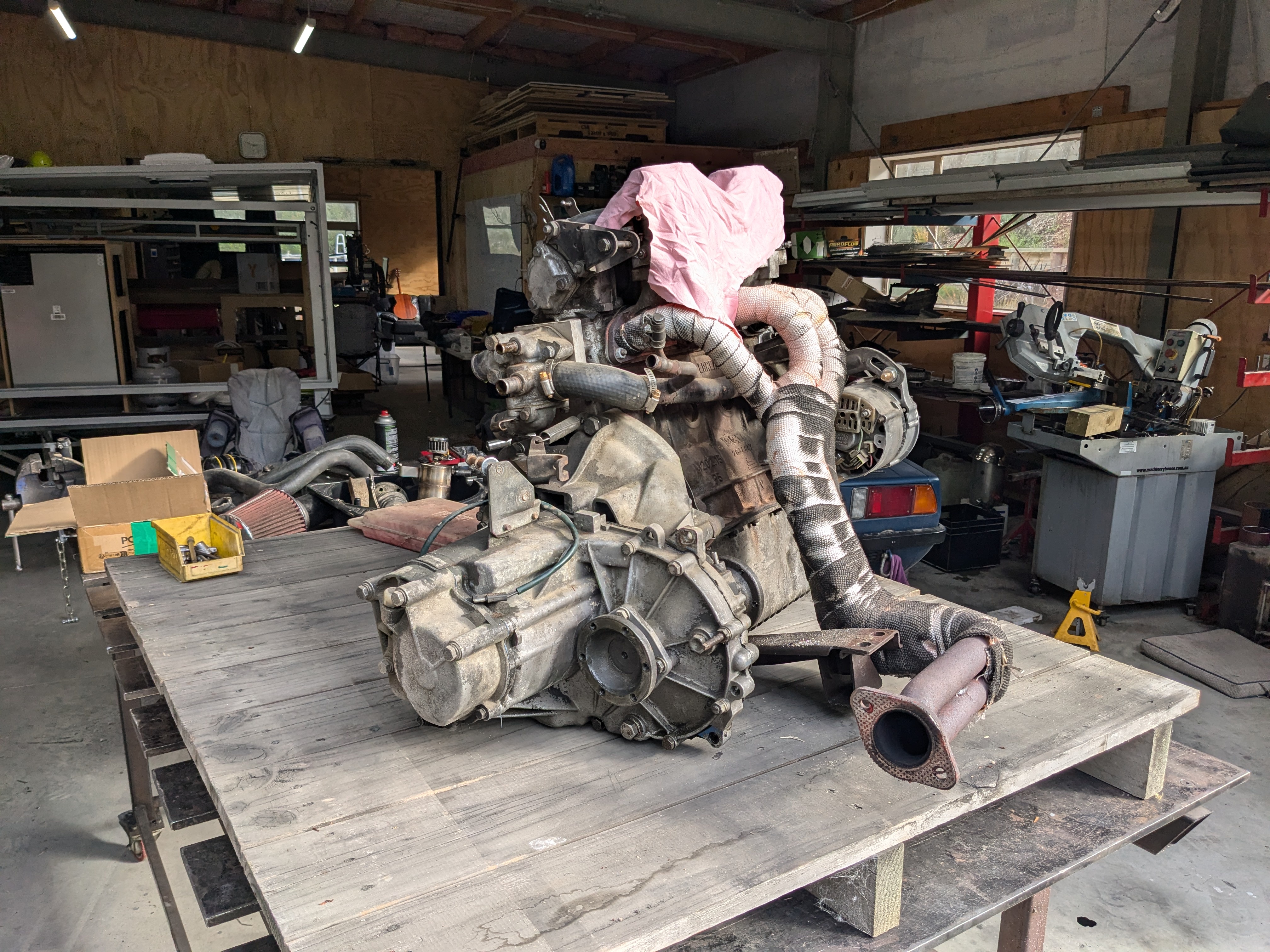 Removing the X1/9's Engine: A Closer Look at Its Condition