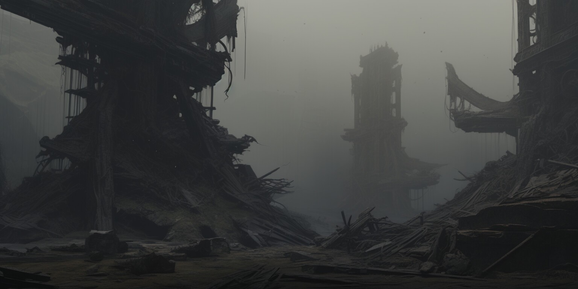 Background for a Post-Apocalyptic Metro Landscape