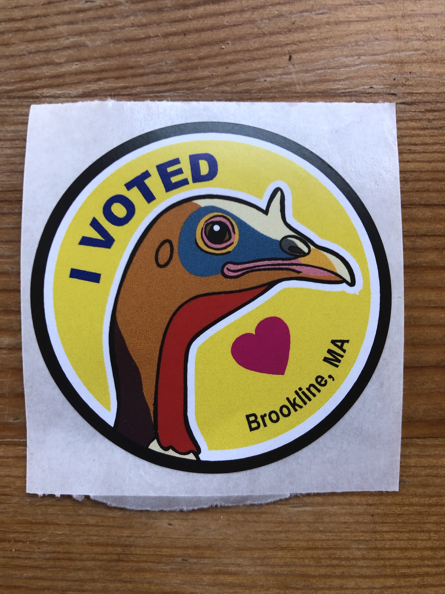 This turkey proudly cast its vote for democracy!