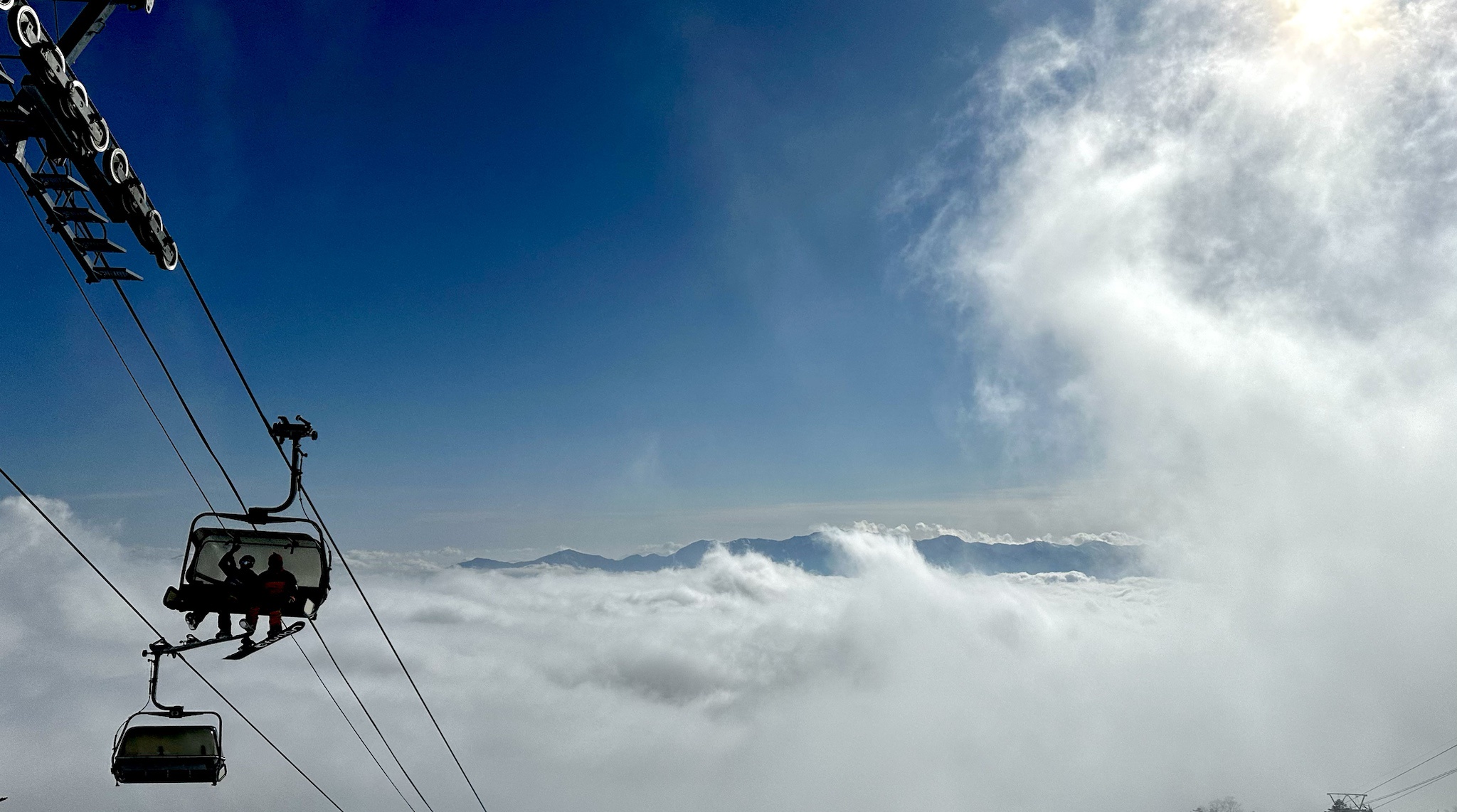 A ride high above the clouds