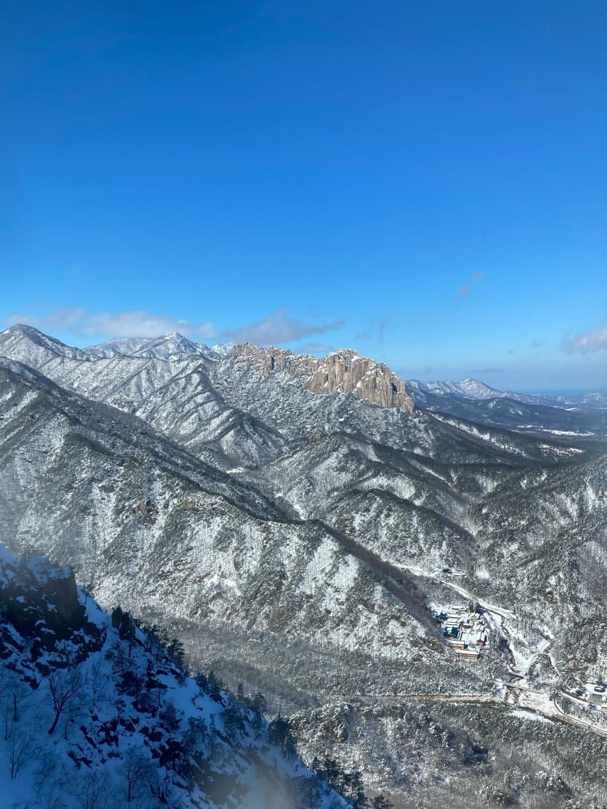 Breathtaking View of a Snowy Mountain
