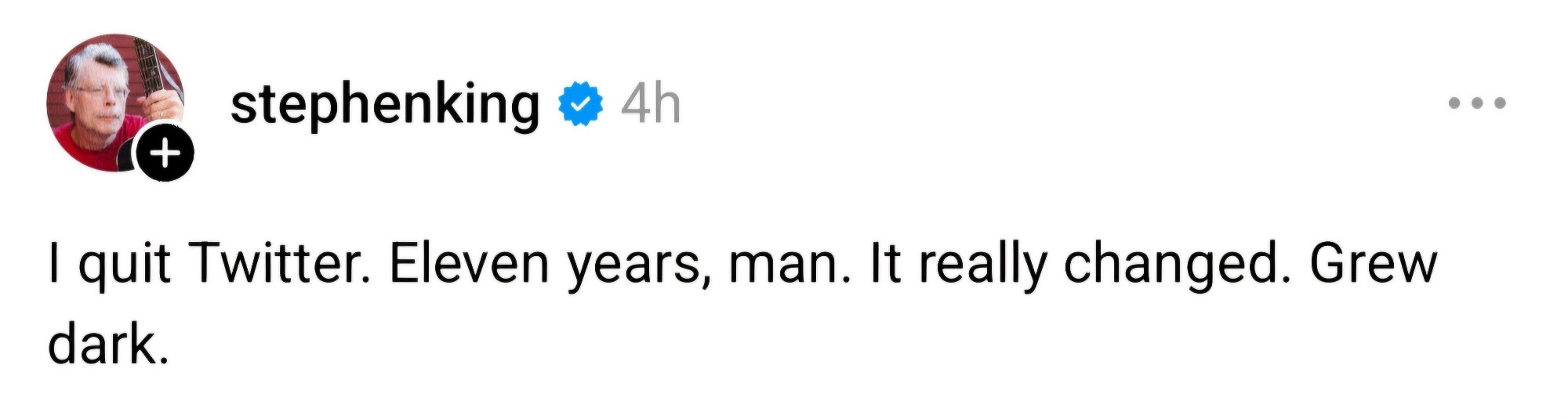 Stephen King Leaves Twitter for Darker Pastures: Spotted on BlueSky!