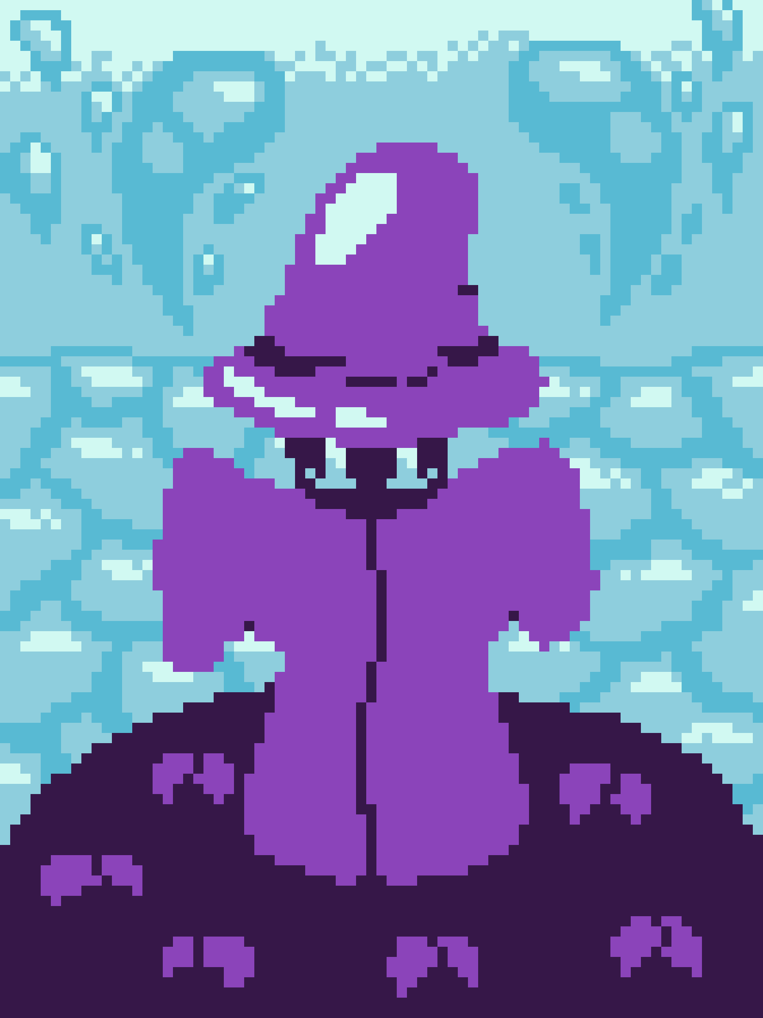 Pixel Art of the Water Shaman: A Creative Masterpiece