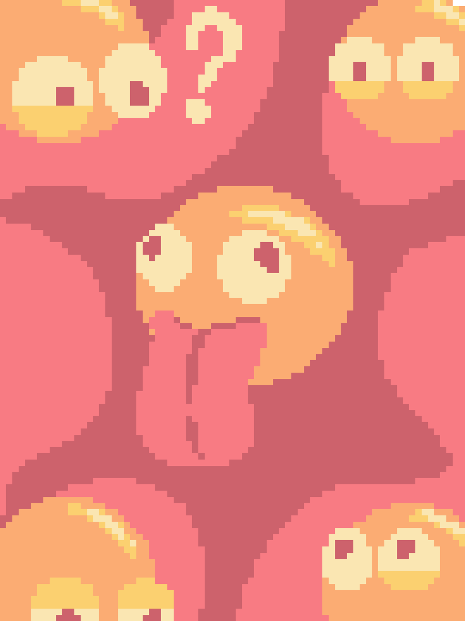 Pixelated Emoji Faces: A Colorful Art Creation