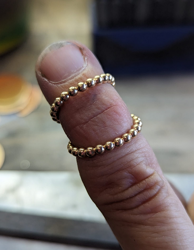 Sometimes being a silver and goldsmith pays off—made myself a splint for my aching fingers!