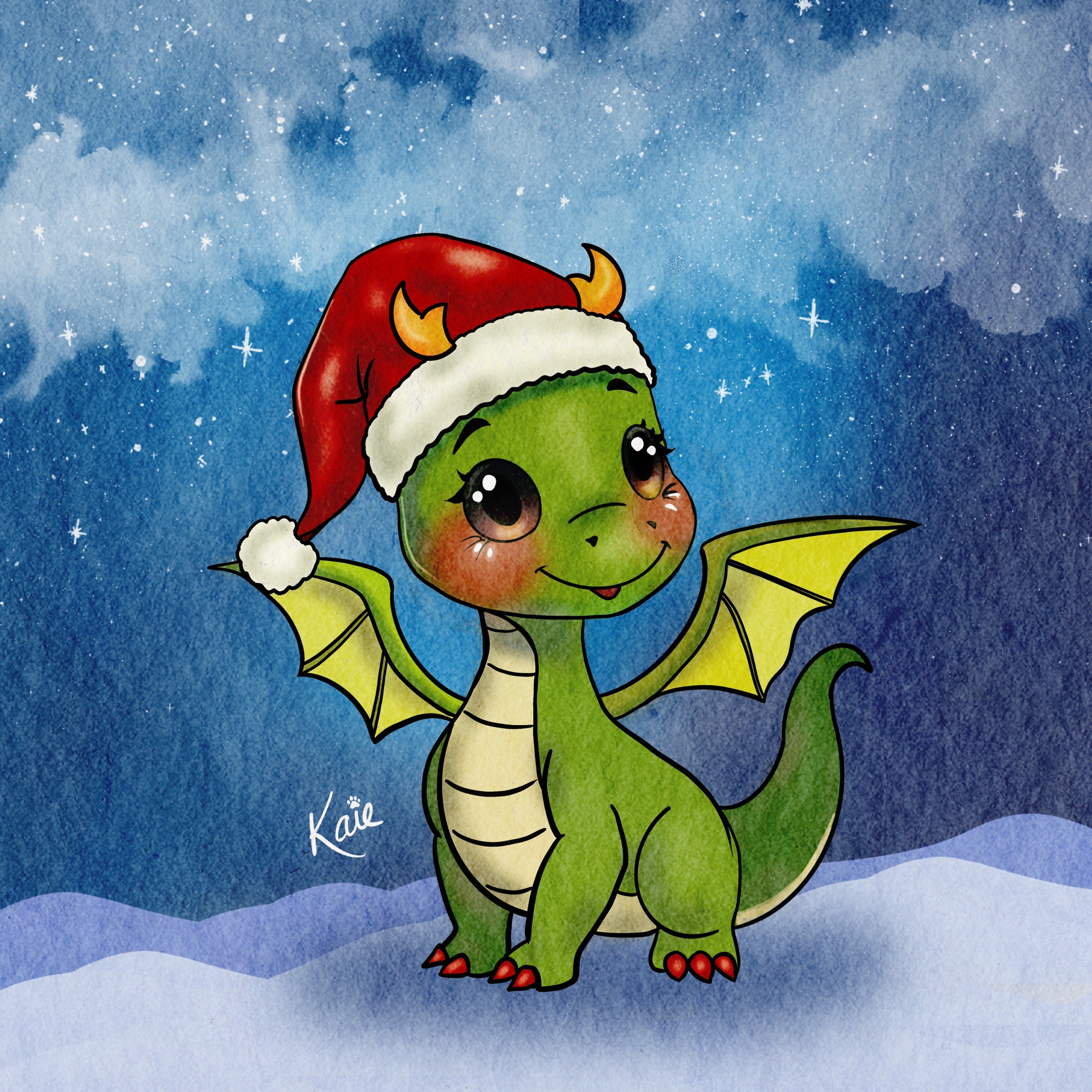 I usually draw cats, but this morning a little dragon clawed its way out of my iPad, so now I'm diving into the world of dragons!