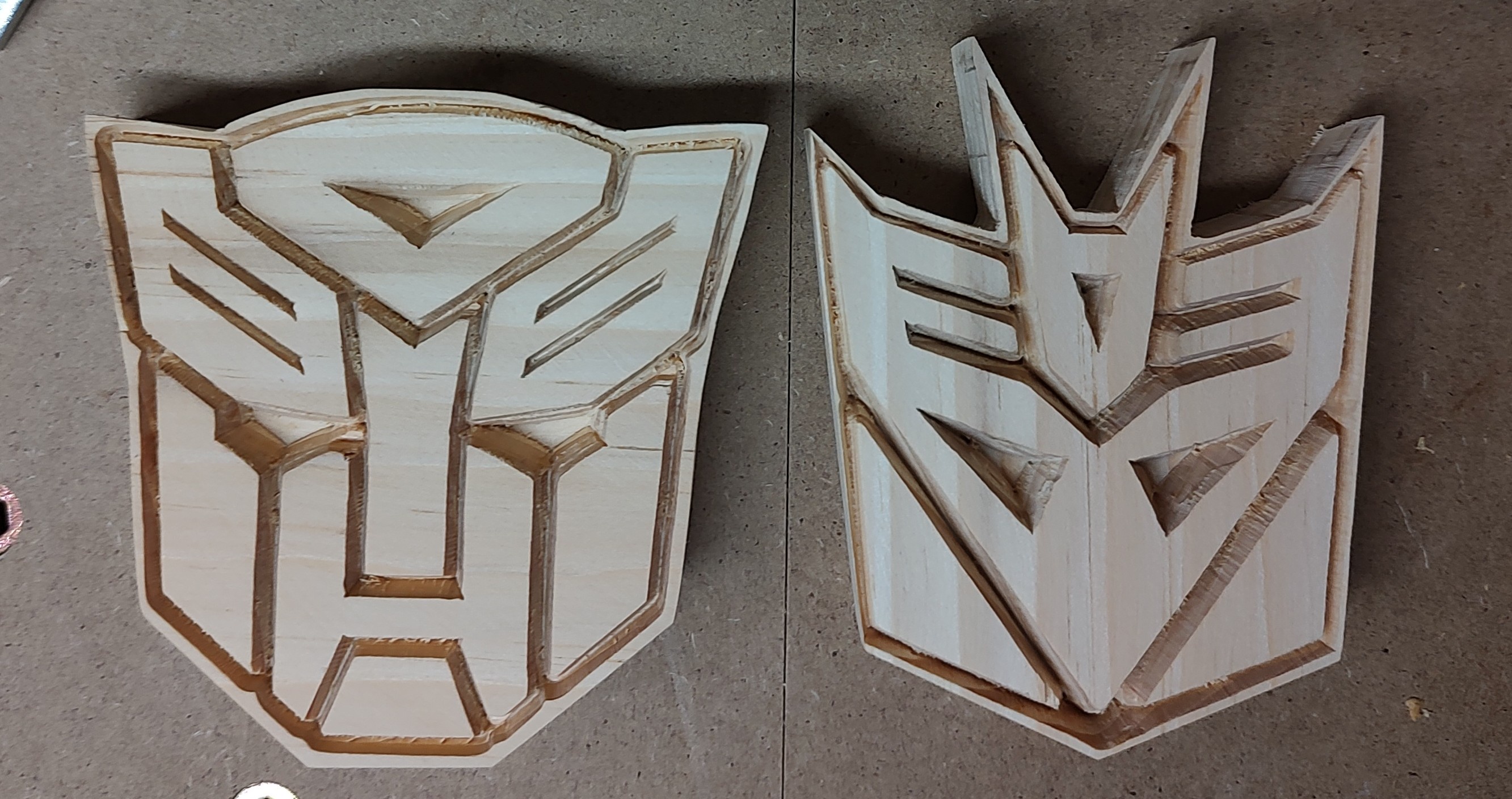 Crafting New Beginnings: CNC'ing TF Logos for the New Year