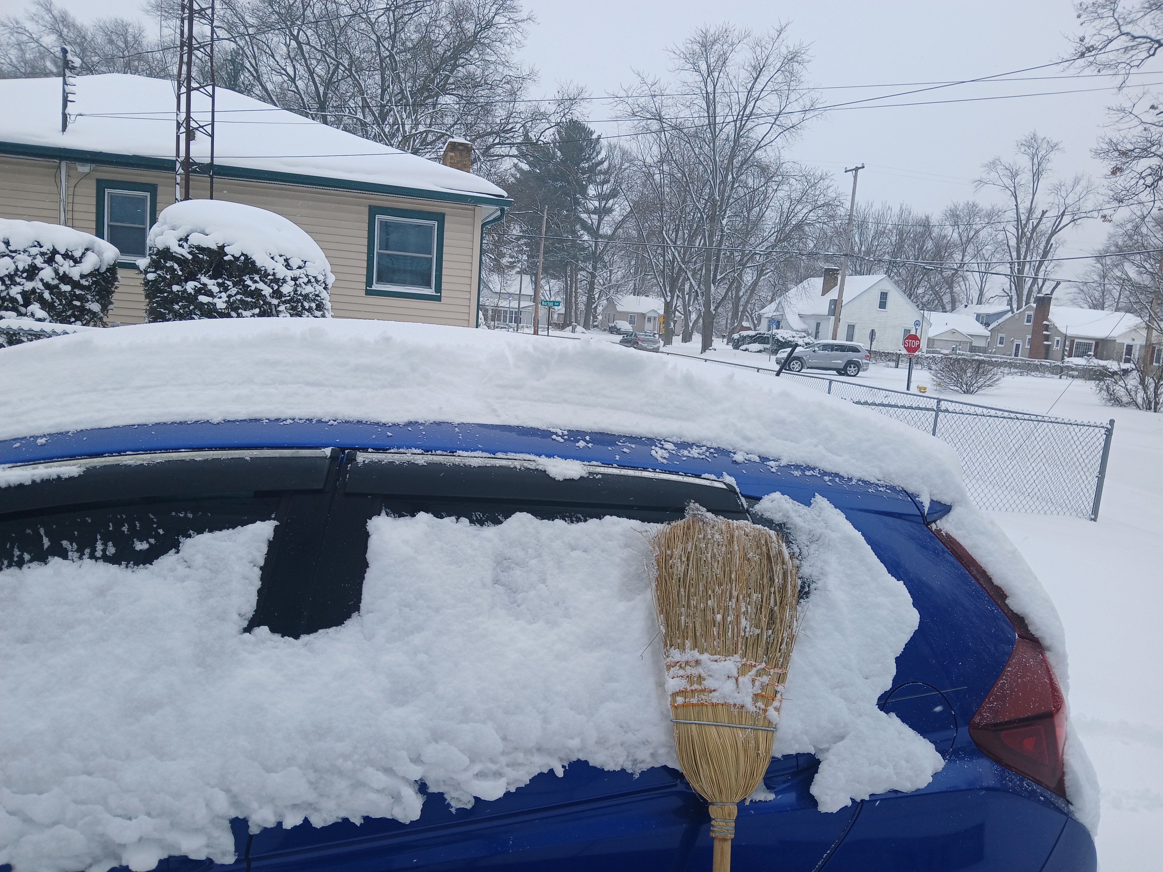 A Mild 4°F with Just a Dusting of Snow Overnight